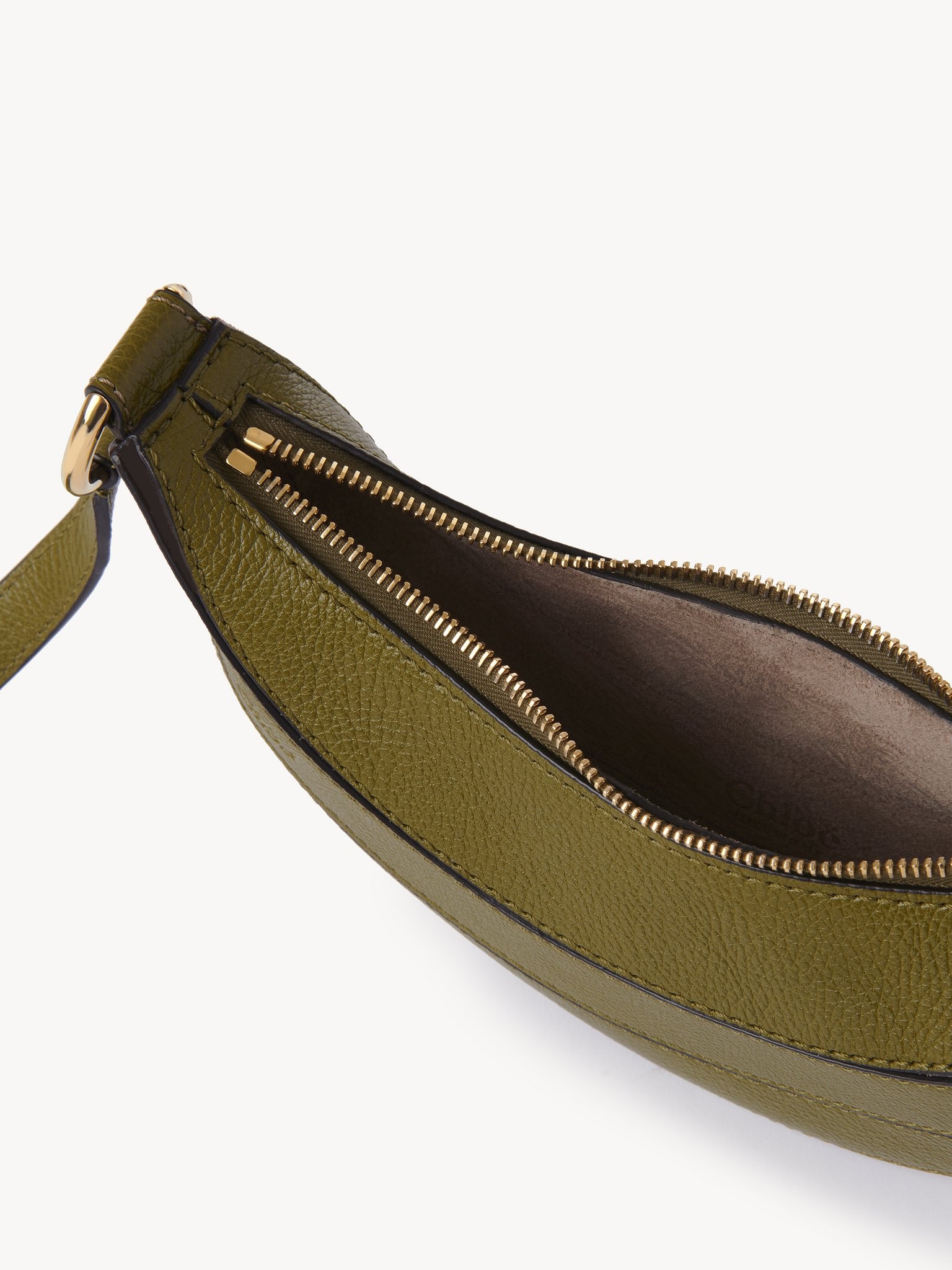 BANANA CROSS-BODY BAG IN GRAINED LEATHER - 5
