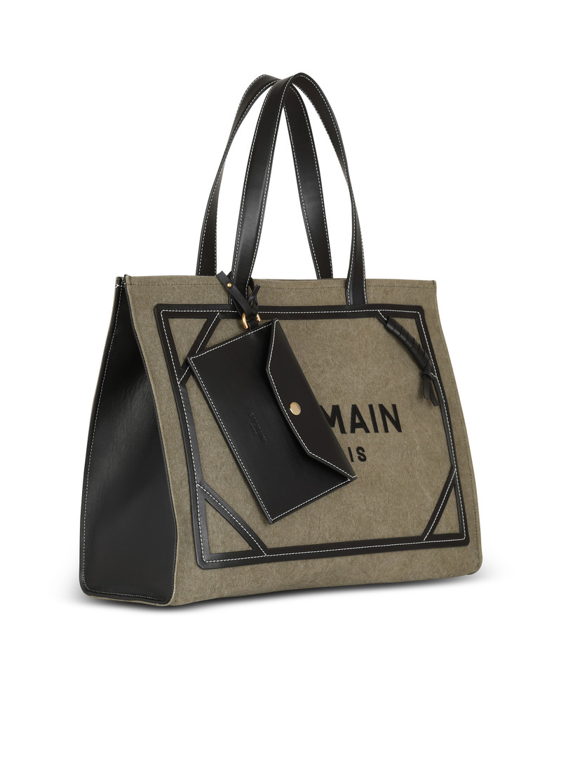 B-Army 42 canvas tote bag with leather details 3