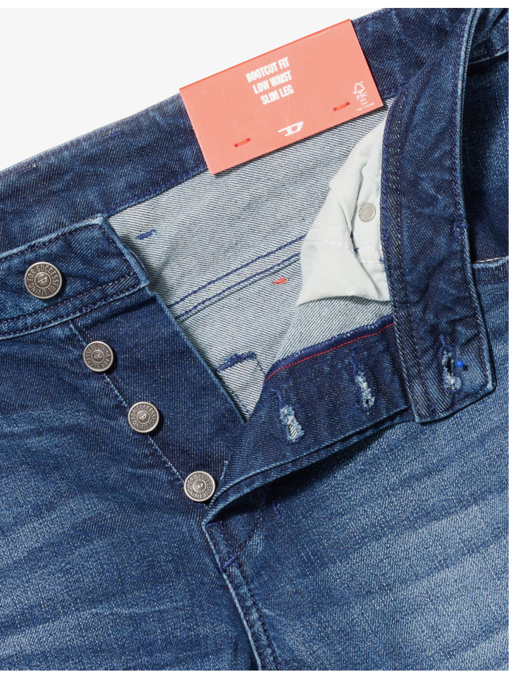 2007 Zatiny Flared Straight-Leg Slim-Fit Stretch-Denim Jeans - 6