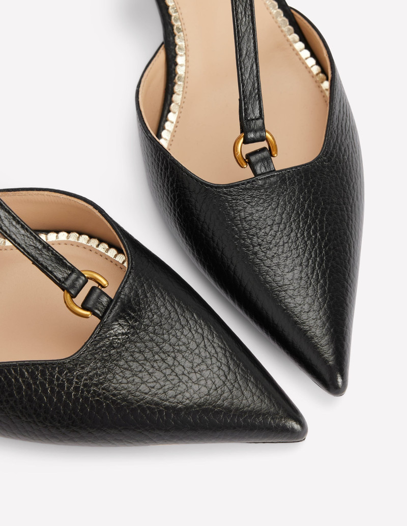 T-Bar Point Heels-Black 5