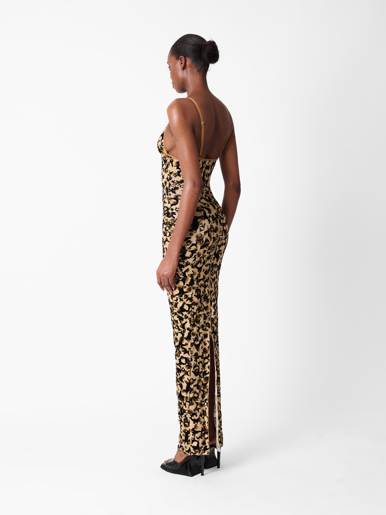 HUN DRESS BEIGE LEOPARD PRINT - 6