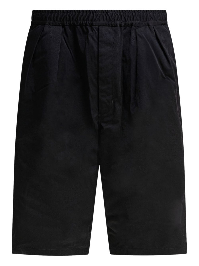pleated-details shorts 1