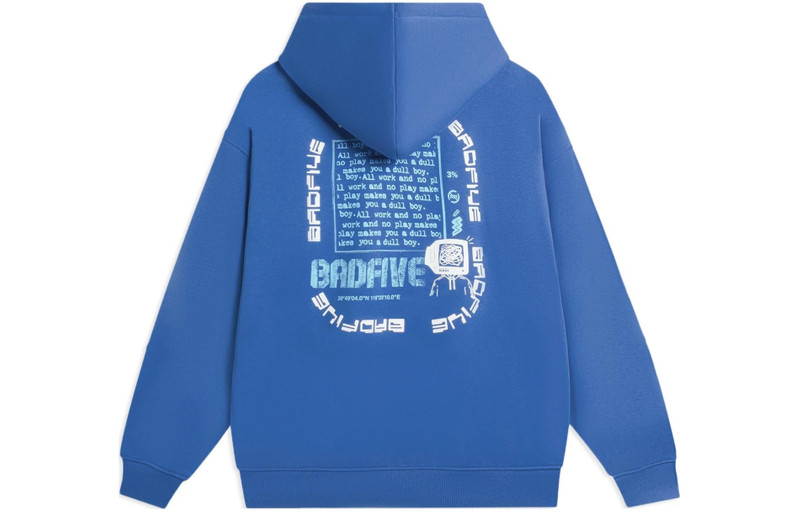 Li-Ning Li-Ning BadFive Graphic Hoodie 'Blue' AWDSC09-1 outlook