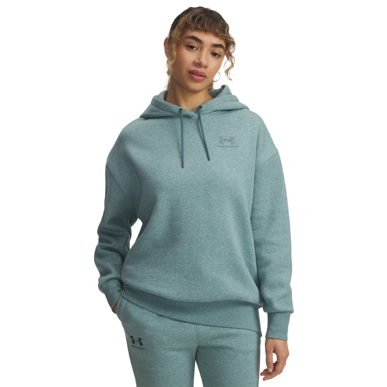 Under Armour Womens Under Armour Icon Fleece Oversized Hoodie - 1