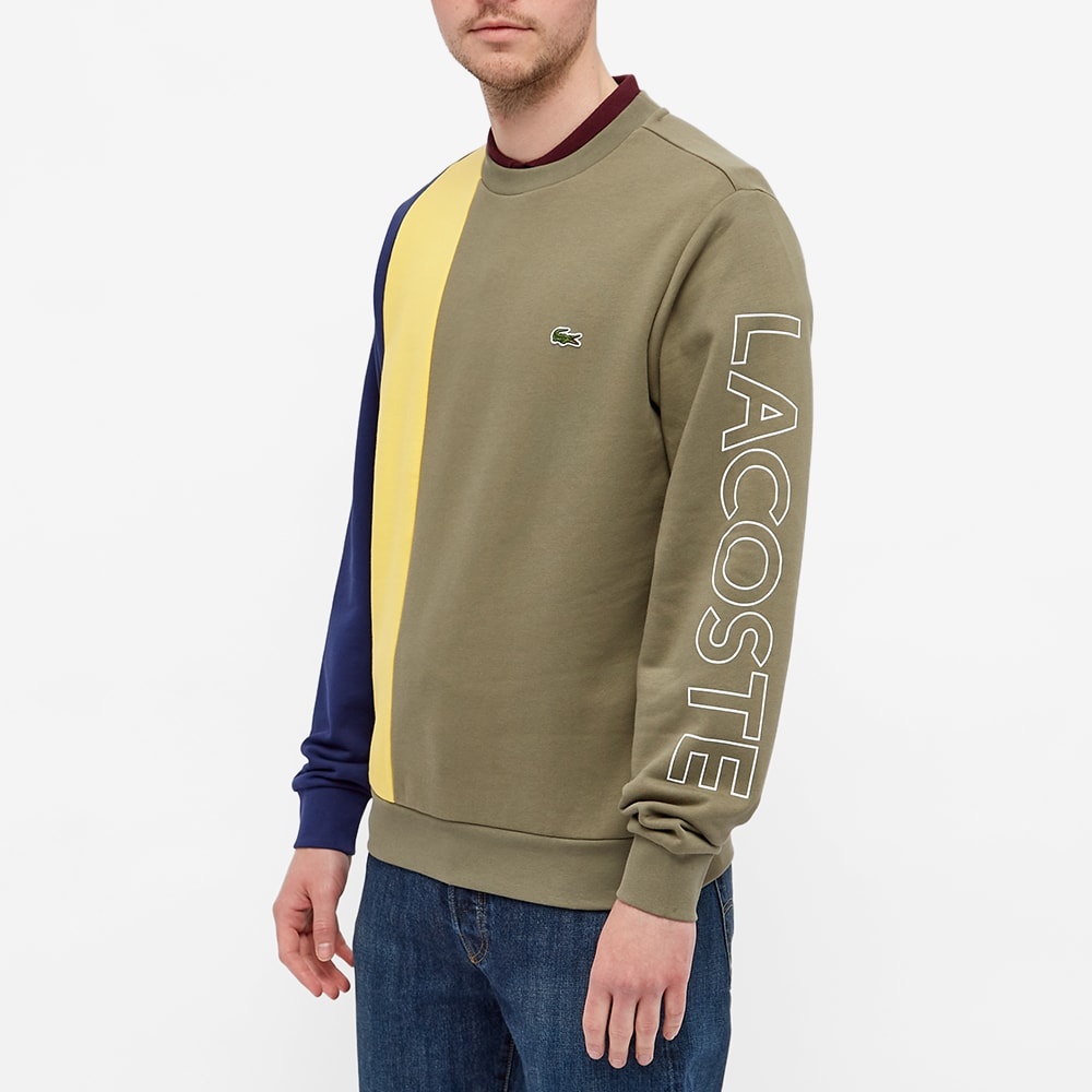 Lacoste Block Stripe Crew Sweat - 4