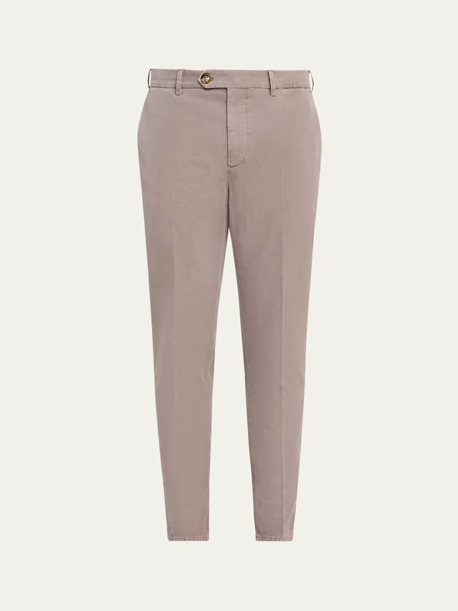 Men's Modern Fit Flat-Front Pants - 1