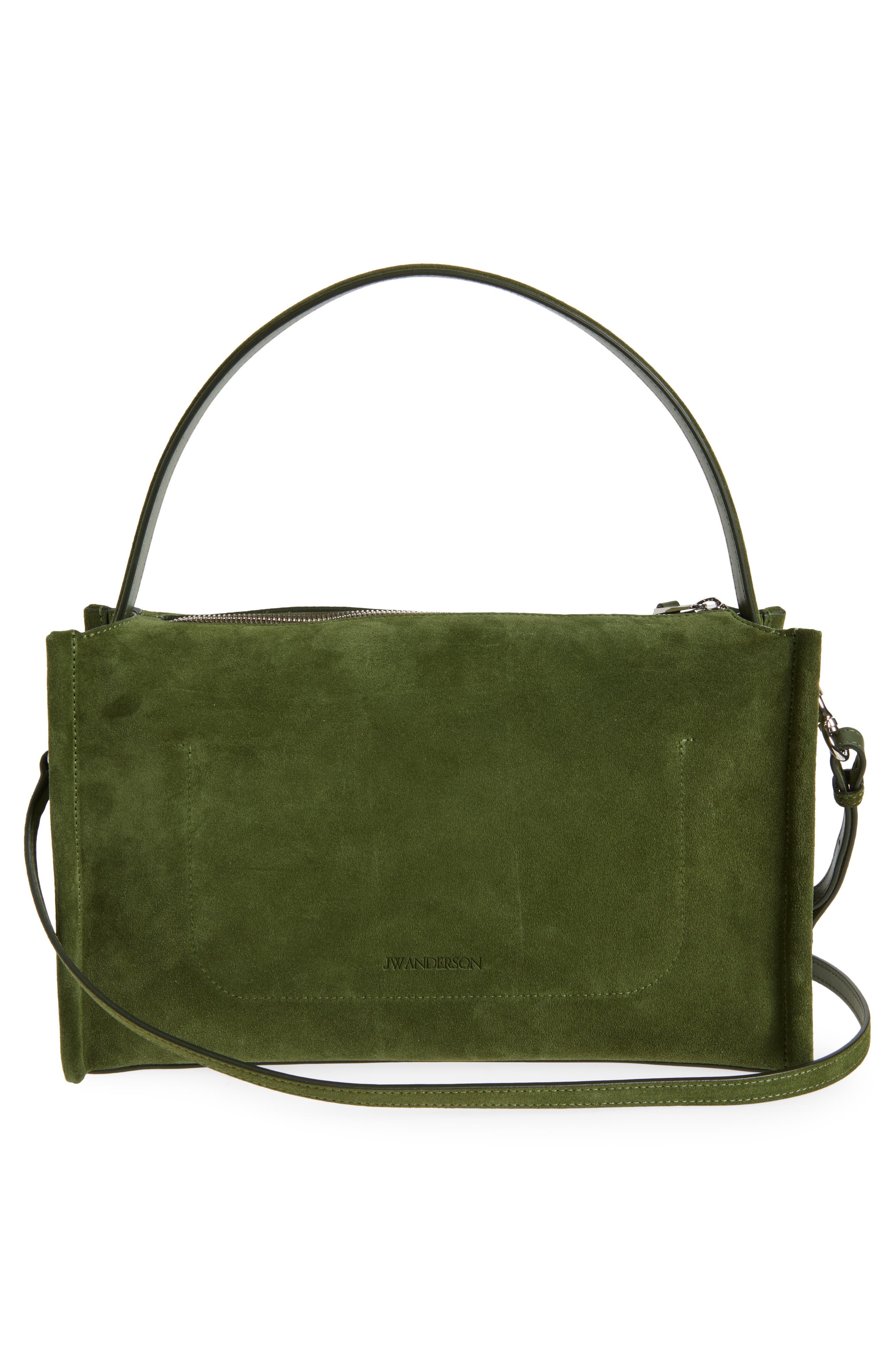 JW Anderson Medium Loafer Leather Shoulder Bag in Khaki 575 at Nordstrom - 3