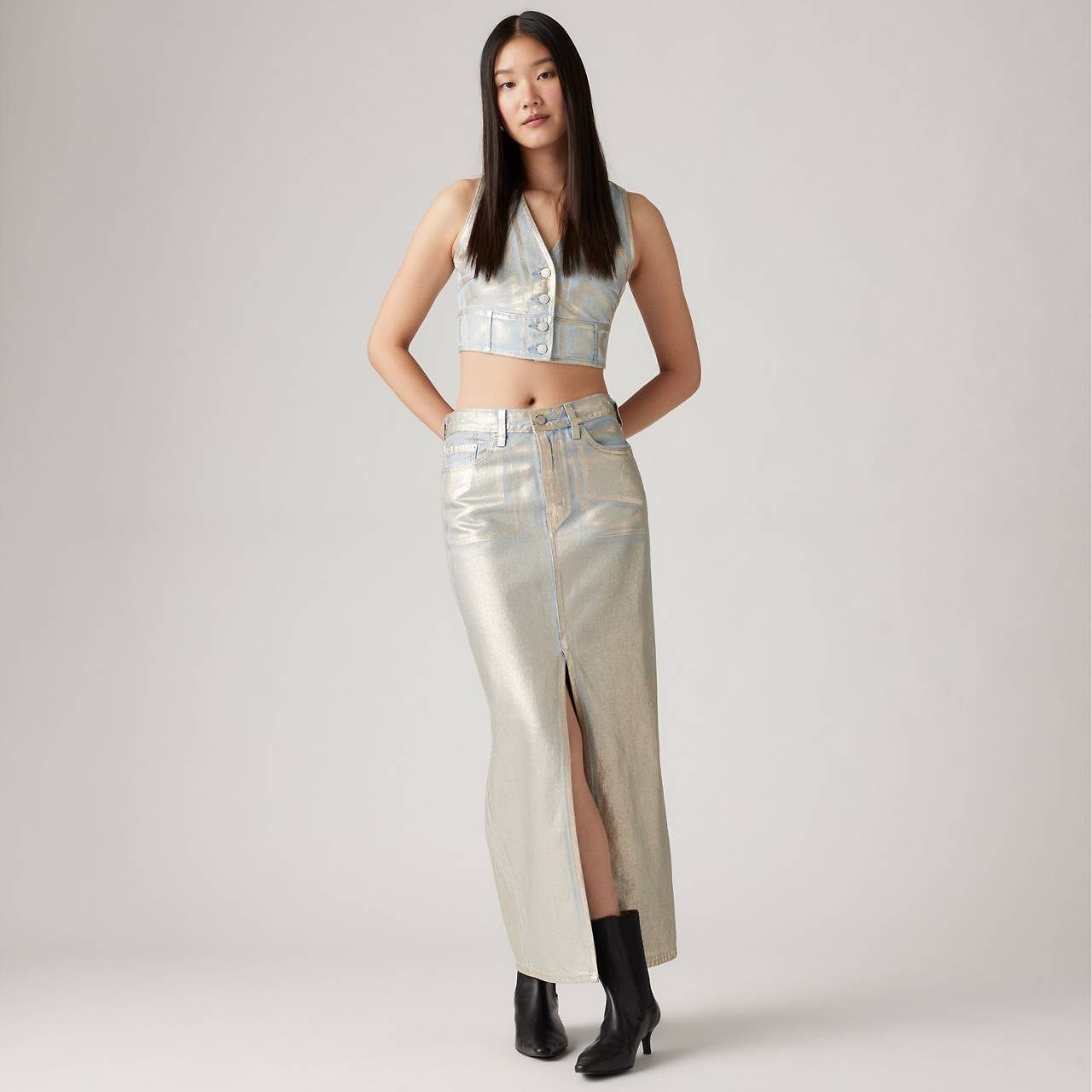 ANKLE COLUMN SKIRT - 3
