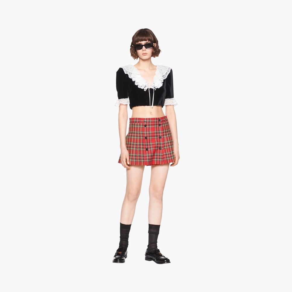Plaid skirt - 2