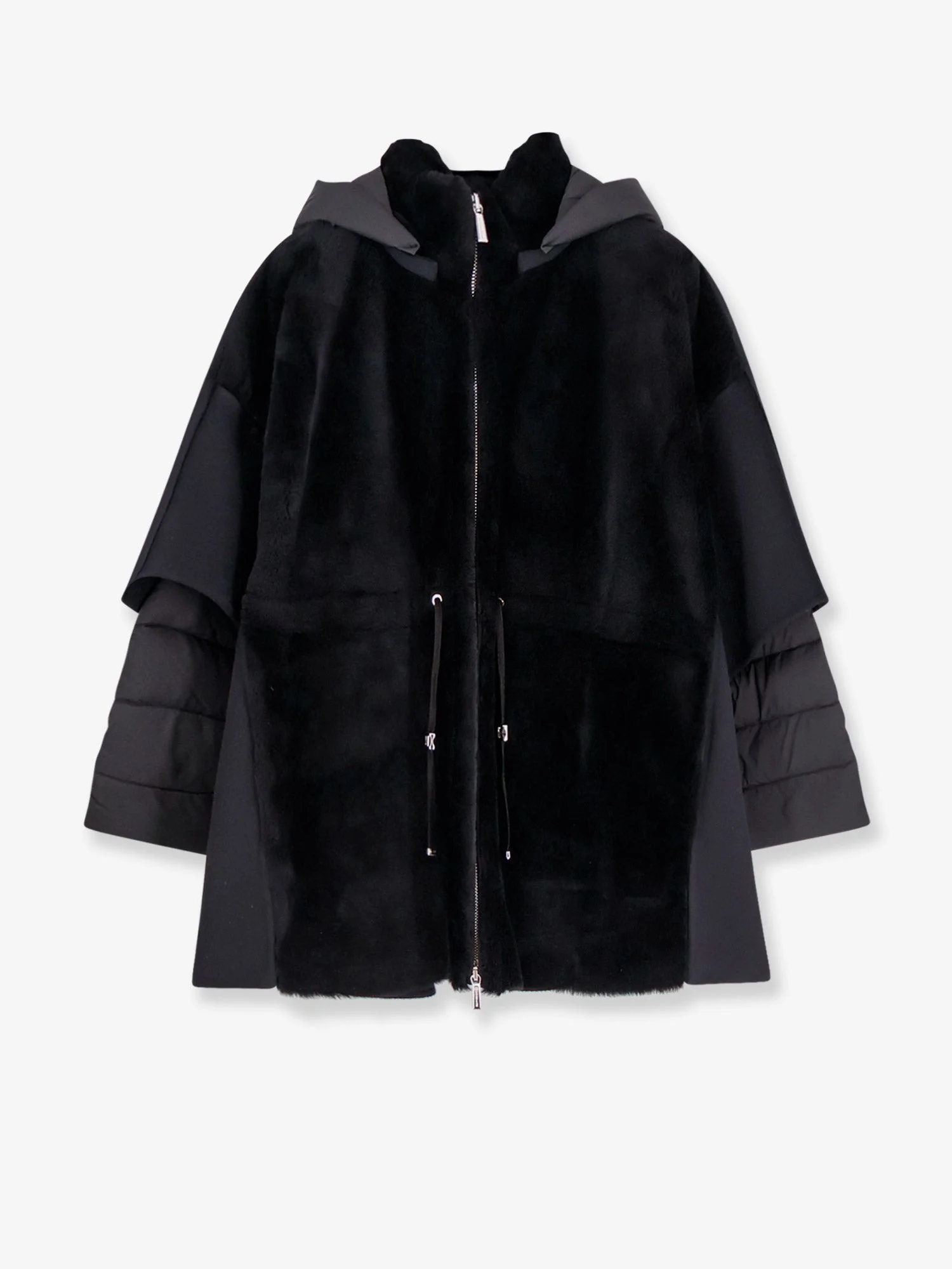 Moorer Raja Shearling Cape - 1