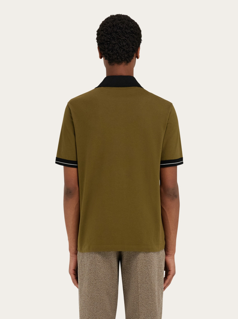 Polo shirt with color block detail 3