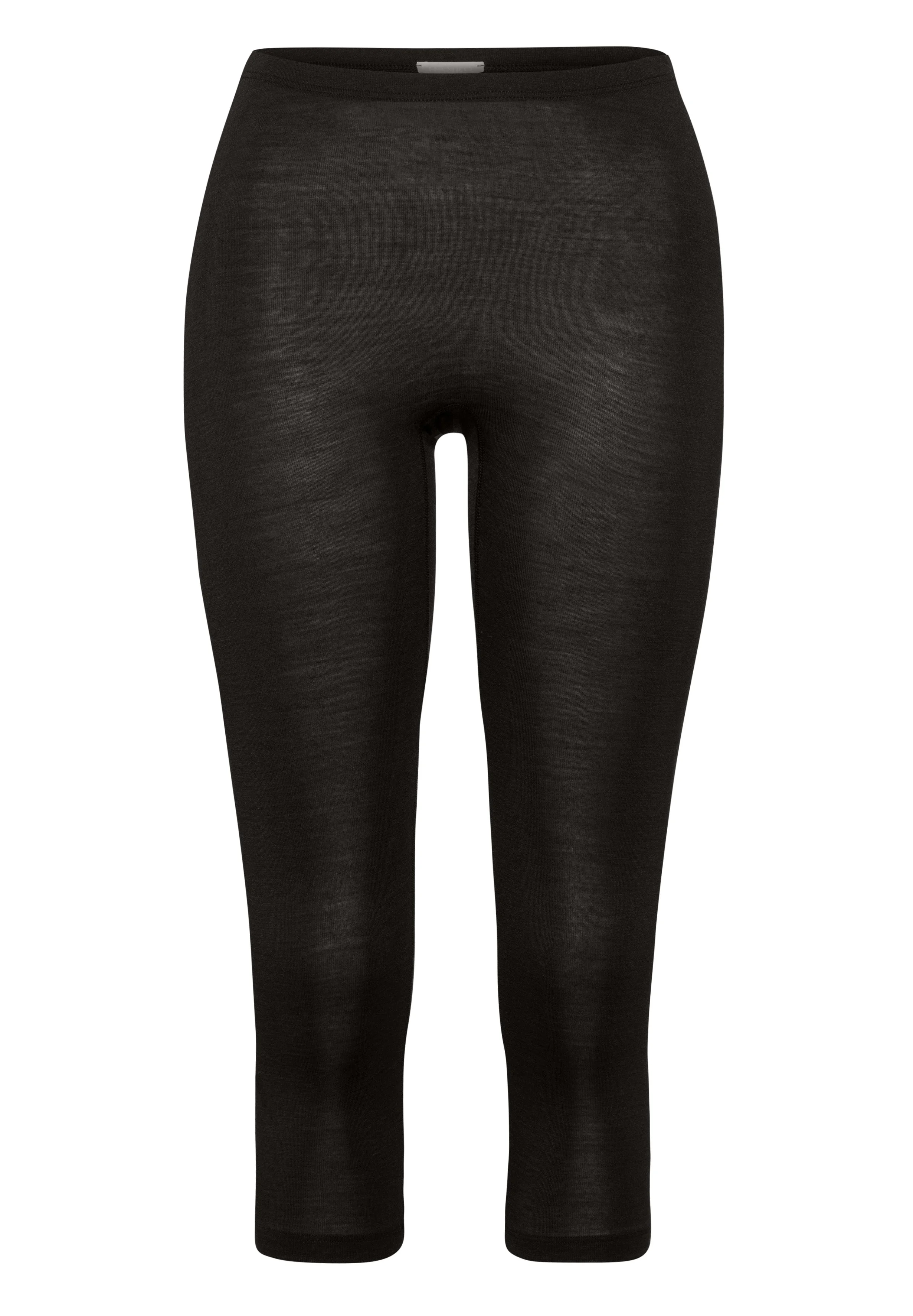 Woolen Silk W Wool and Silk Cropped Leggings - 1