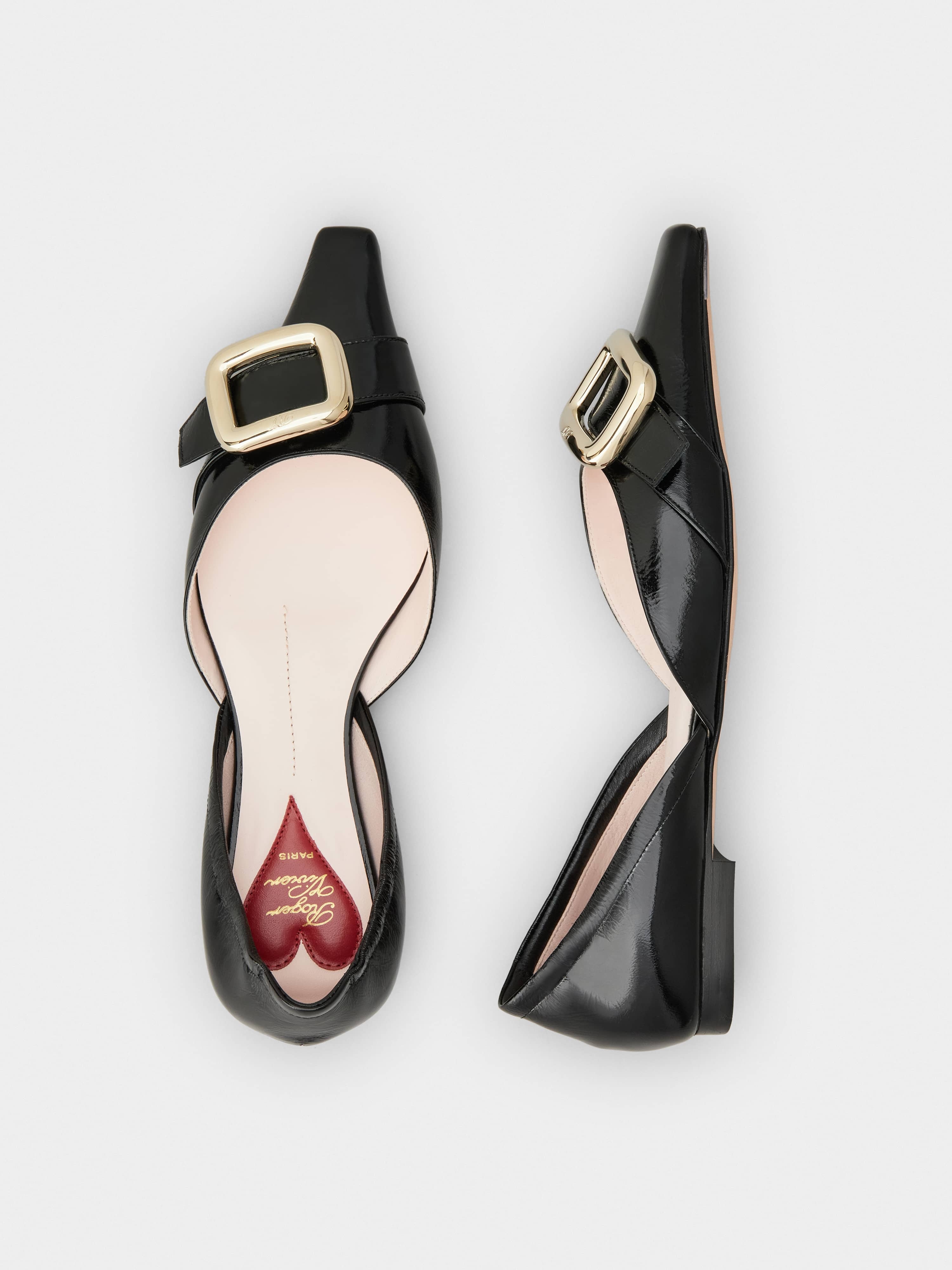 Viv' Canard D'Orsay Ballerinas in leather - 4