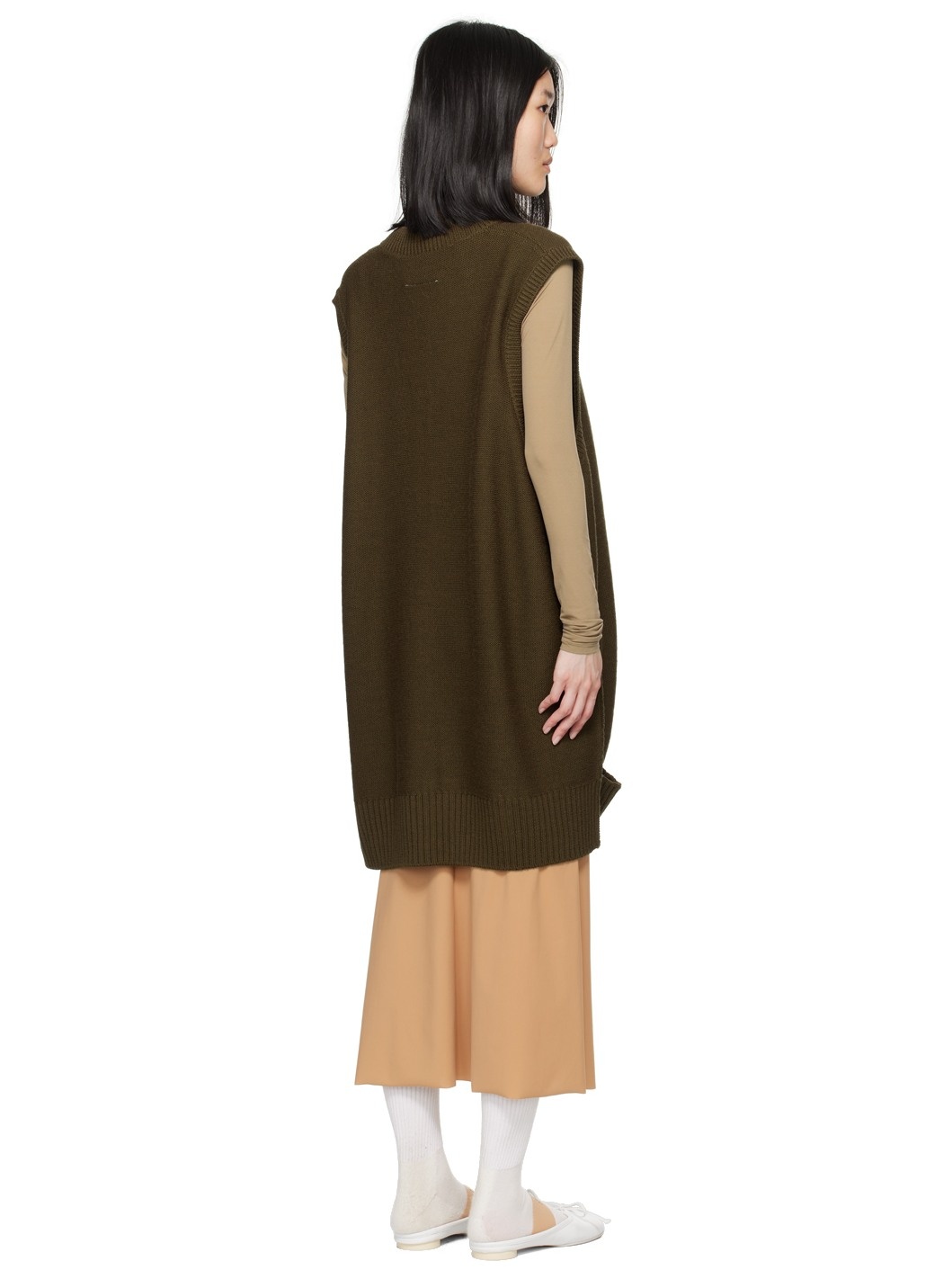 Khaki Boxy Minidress - 3