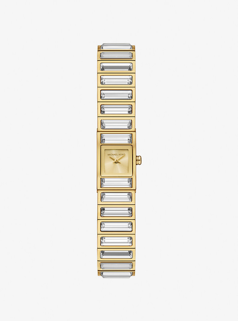 Limited-Edition Mini Darrington Pavé Bezel Gold-Tone Watch 1