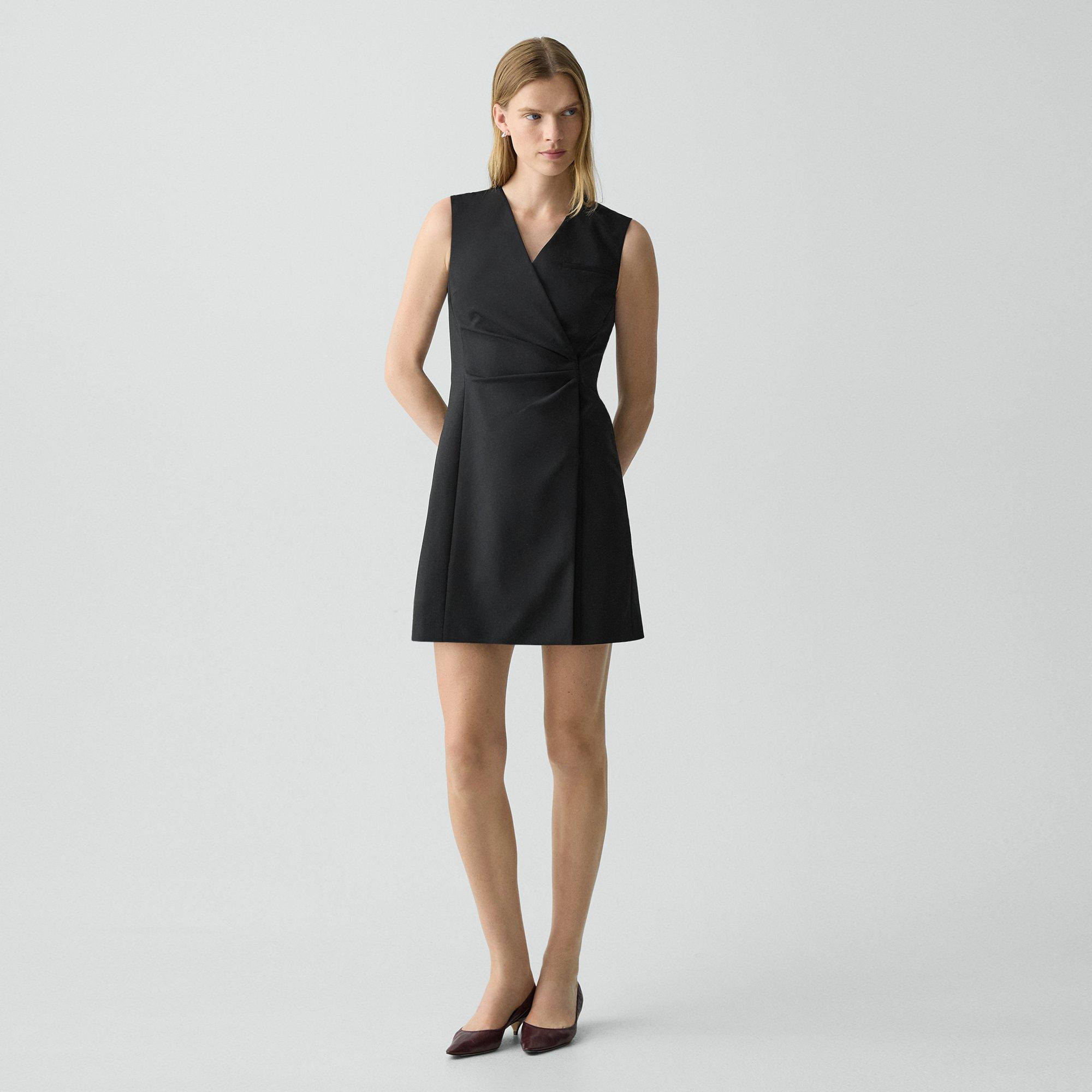 Wrap Blazer Dress in Stretch Wool - 2