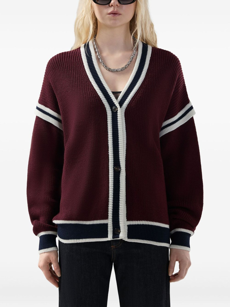 striped button cardigan 3