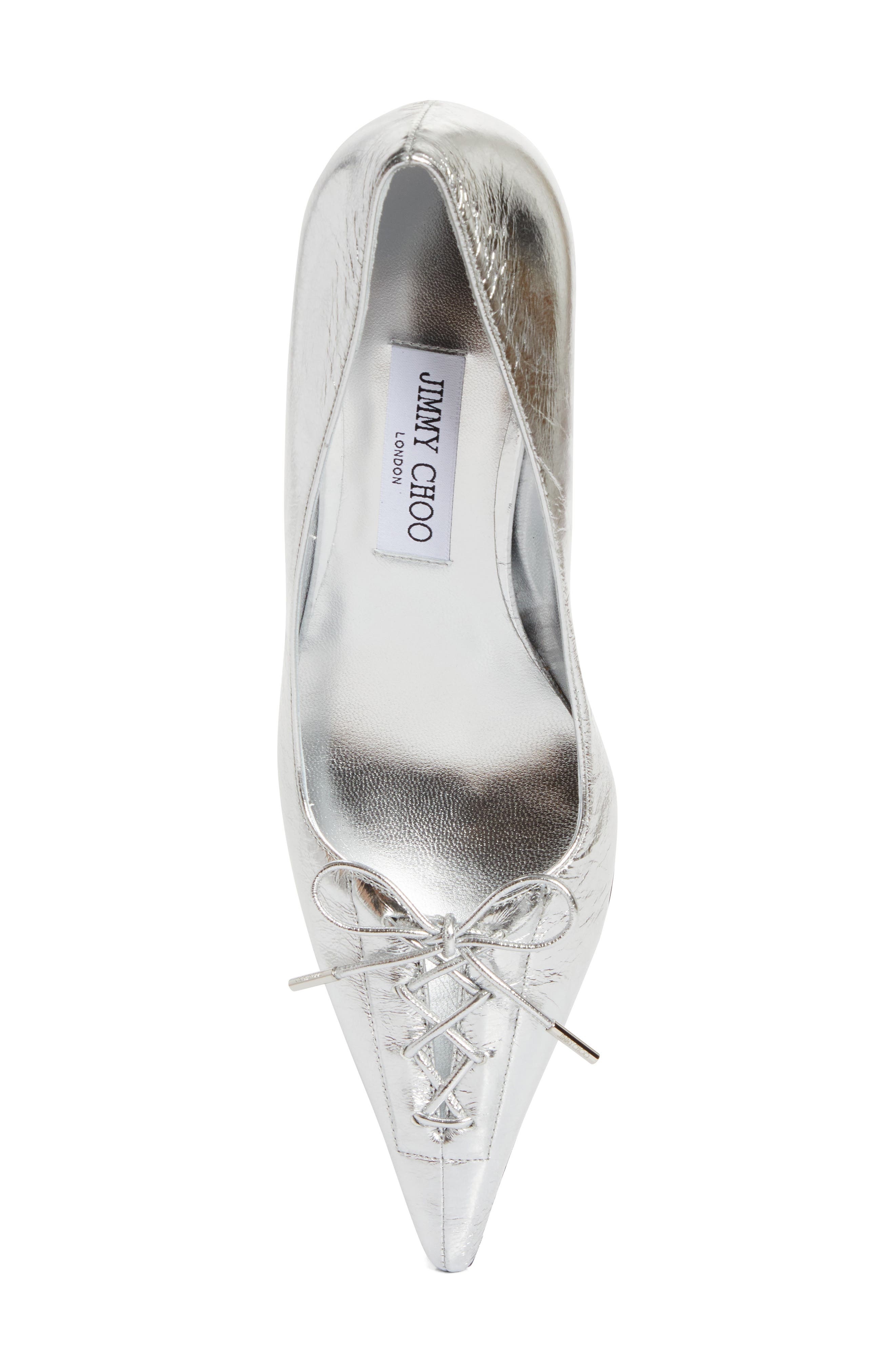 Jimmy Choo Scarlett Pointed Toe Pump in Silver at Nordstrom - 5