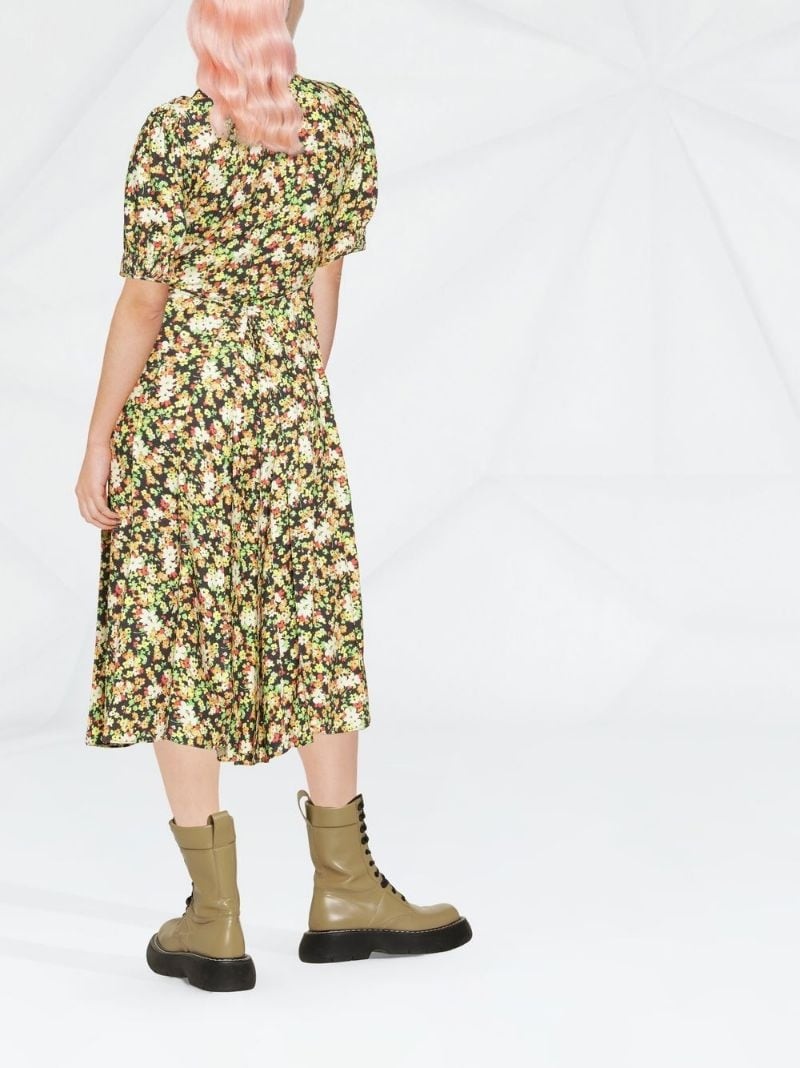 【MARNI】Floral Print Dress/追跡可能/全国送料無料 Marni floral-print midi dress | REVERSIBLE
