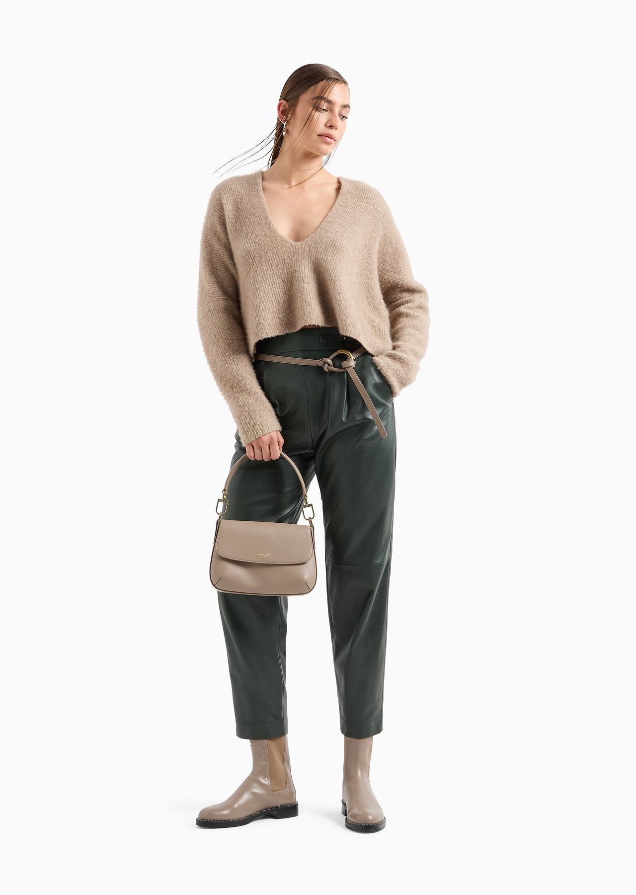 Small la Prima Soft handbag in nappa leather - 7