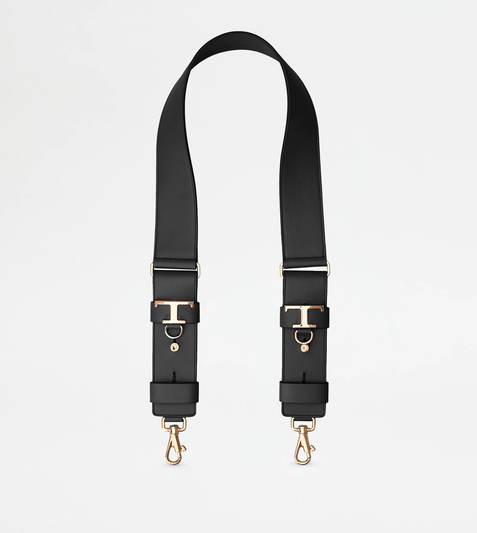 TIMELESS ADJUSTABLE SHOULDER STRAP IN LEATHER - BLACK - 1