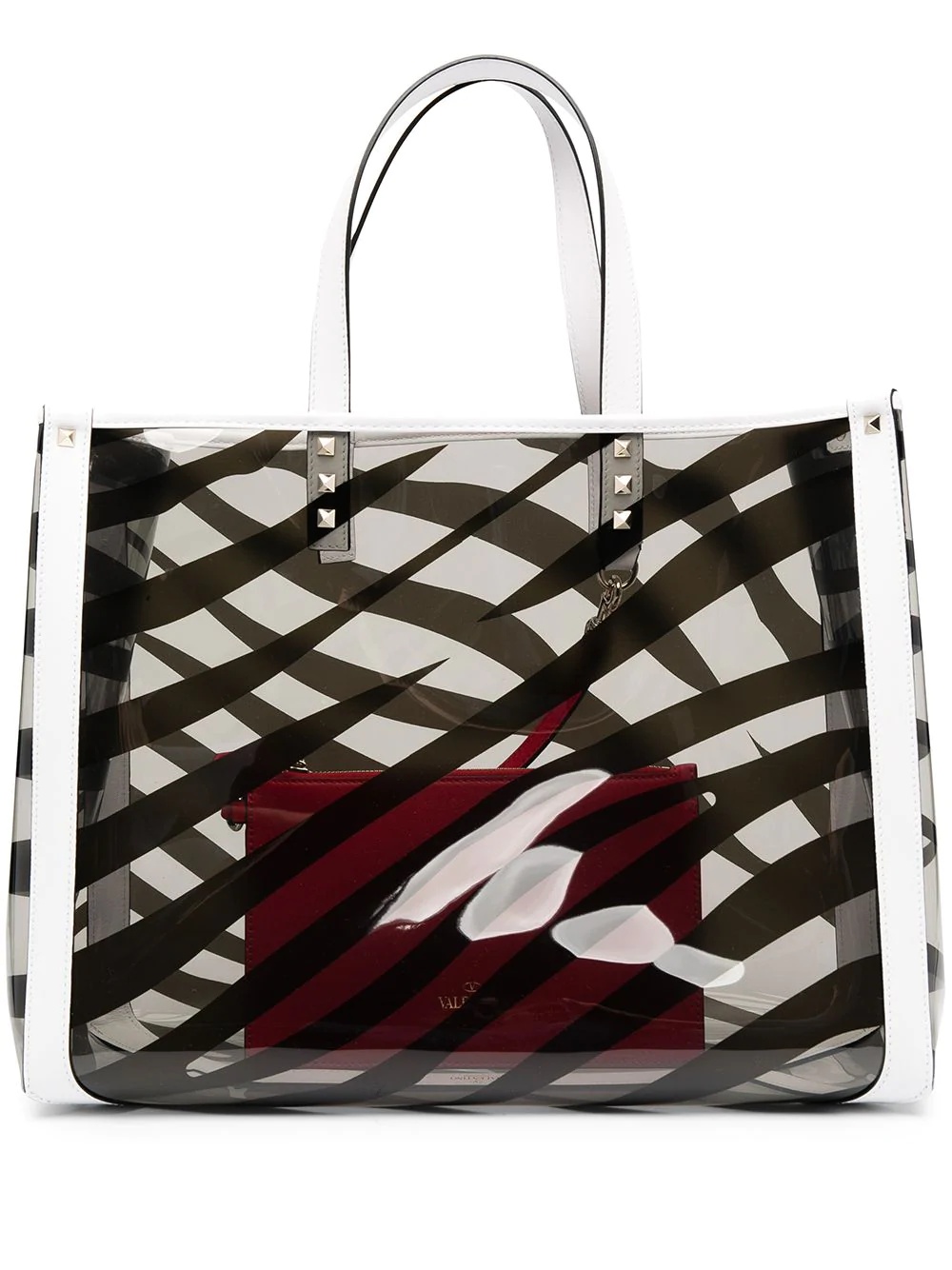 small zebra-print tote bag - 1