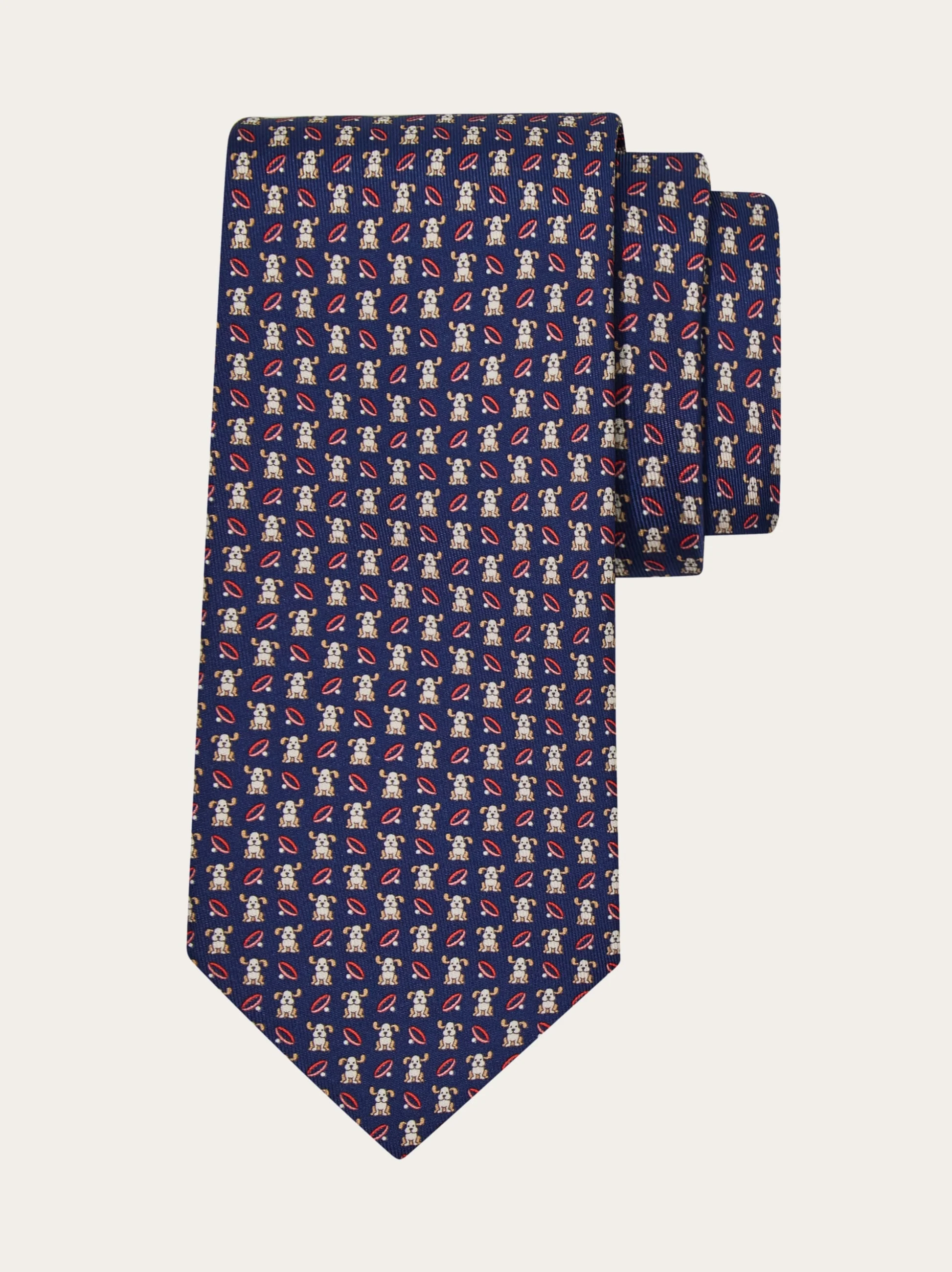 Fido print silk tie - 1
