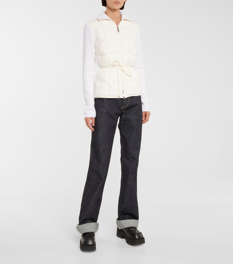Moncler Wool and quilted down cardigan outlook