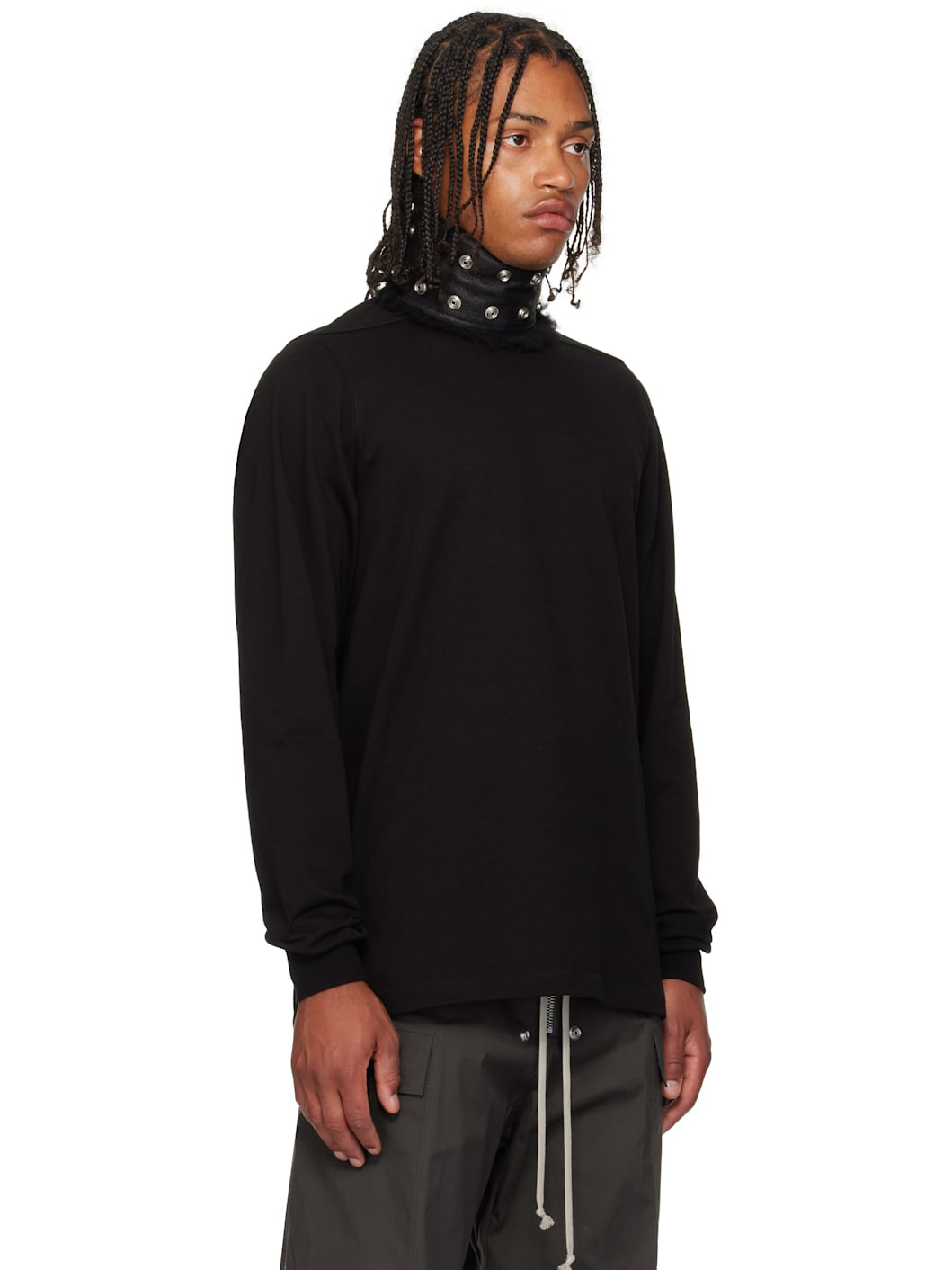 Black Concordians Short Crewneck LS T-shirt - 2