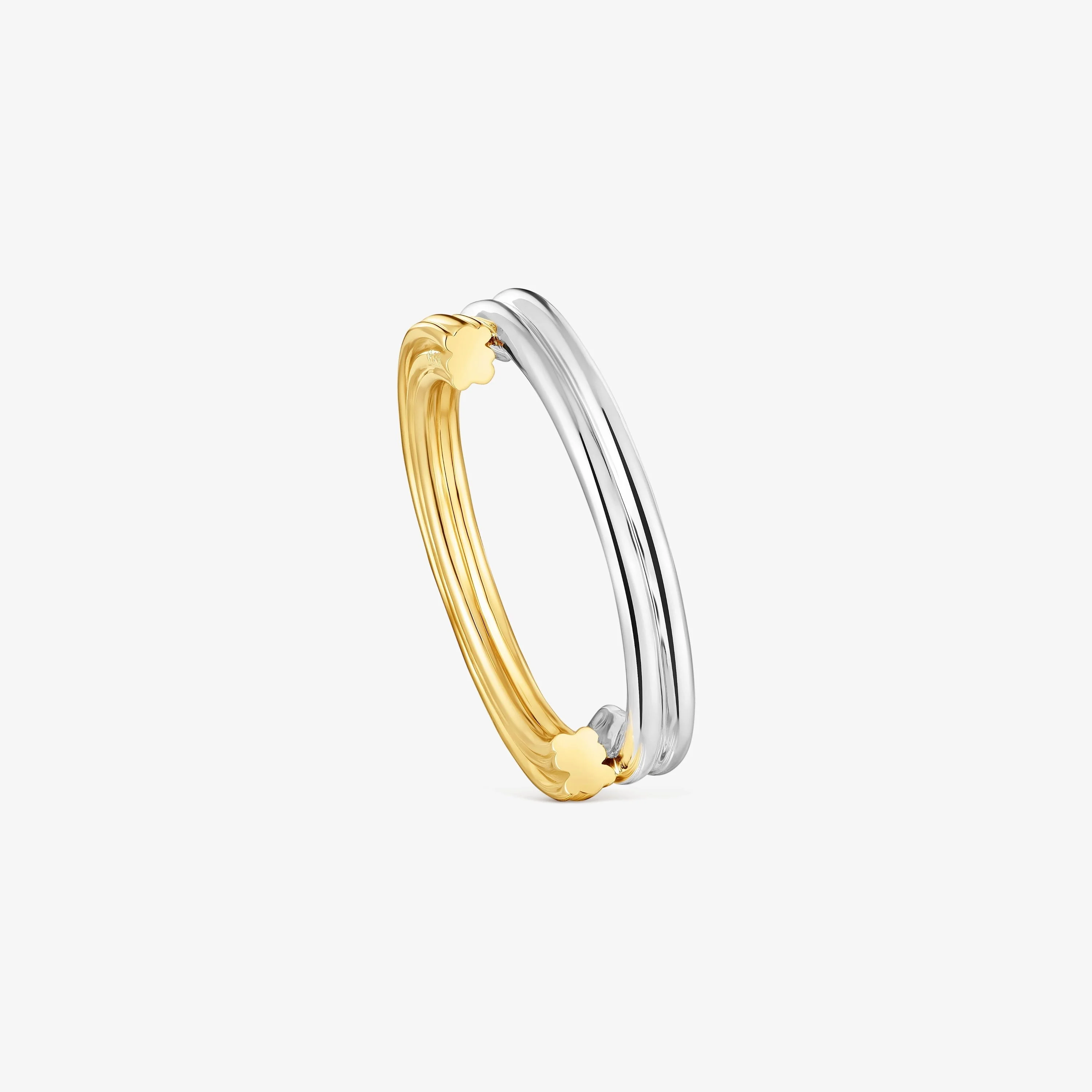 Medium two-tone Ring with bear motifs TOUS 1950 - 1