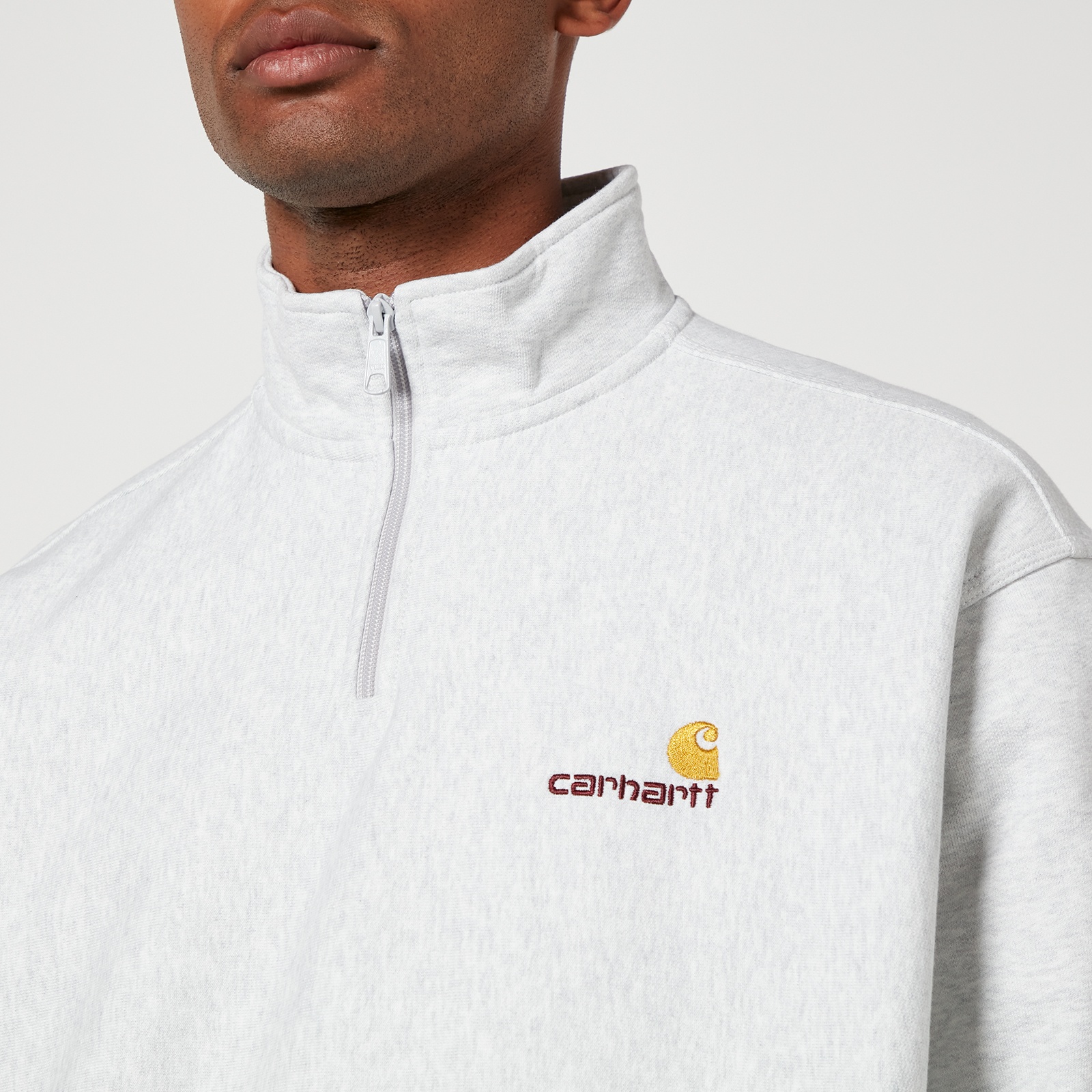 Carhartt WIP Half Zip American Script Cotton-Blend Jersey Sweatshirt - 4