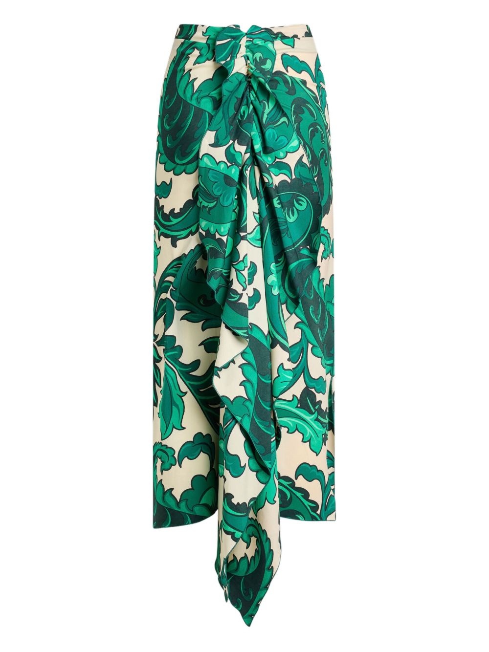 floral-print skirt - 2