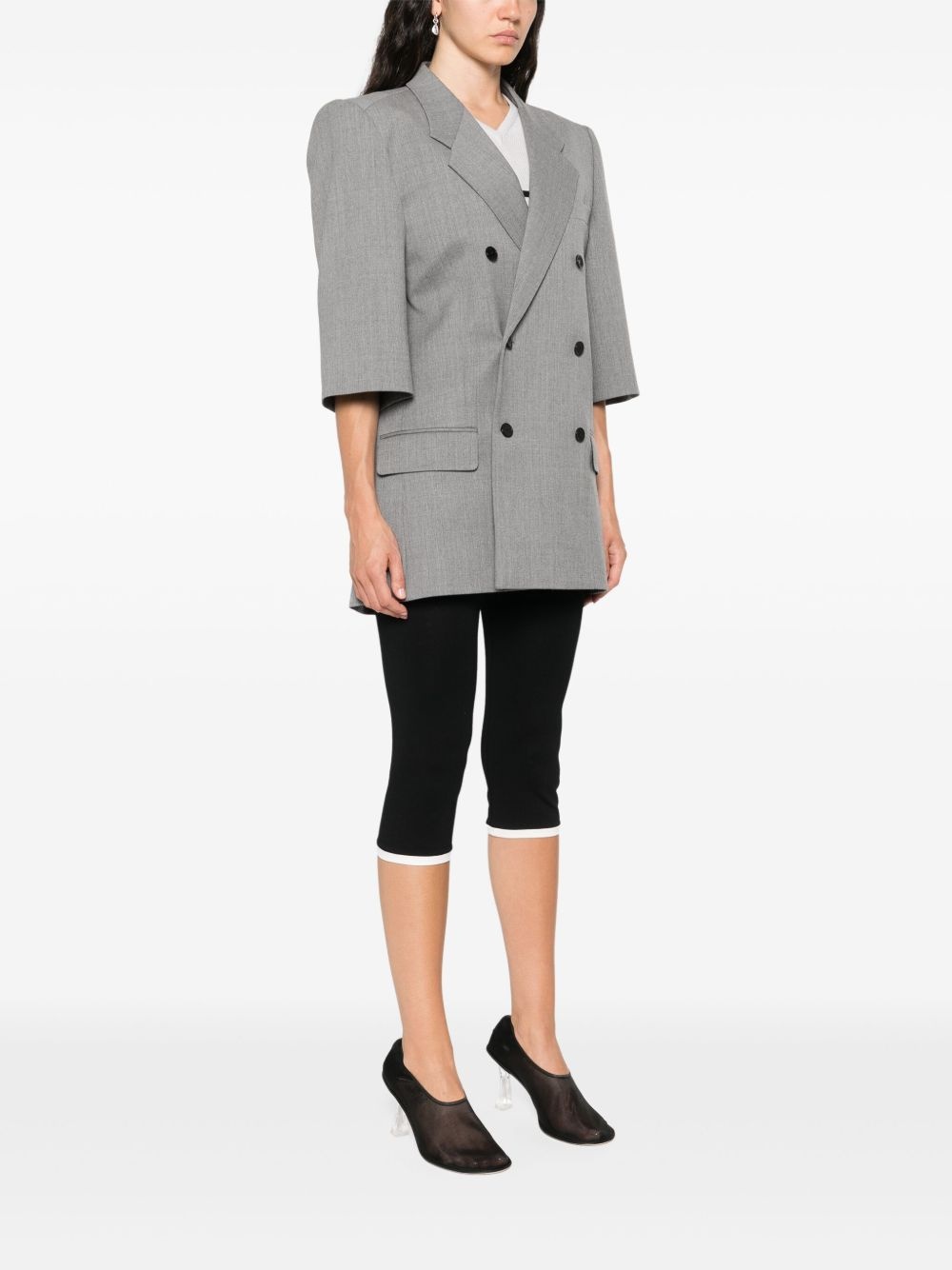 double-breasted tailored blazer - 3