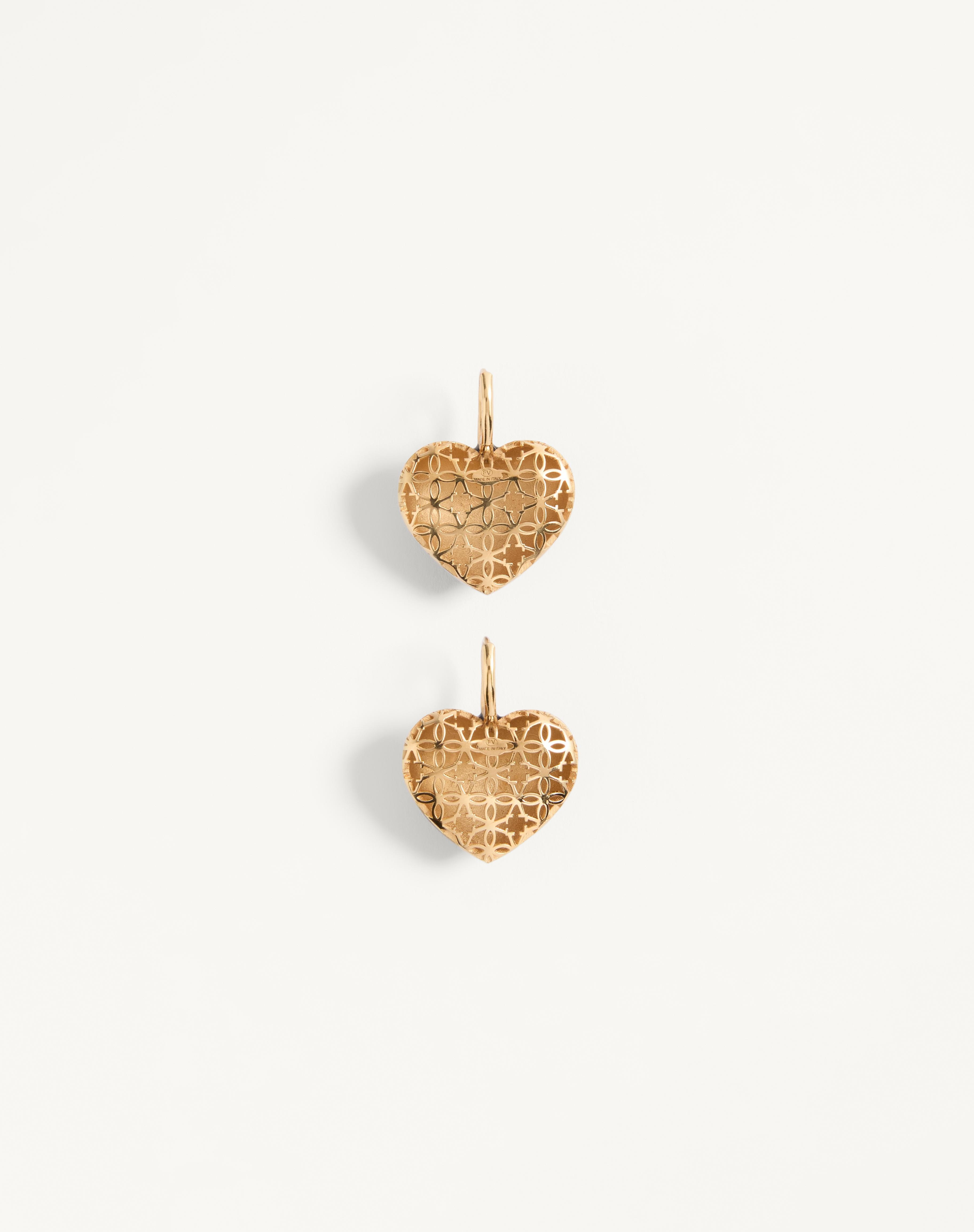 COEUR ROYAL EARRINGS IN METAL AND ENAMEL - 5