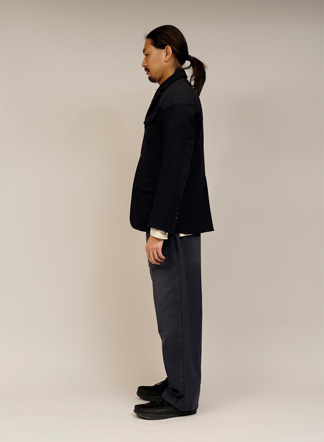 Tenzing Jacket Harris Tweed Ventile in Black Navy - 3