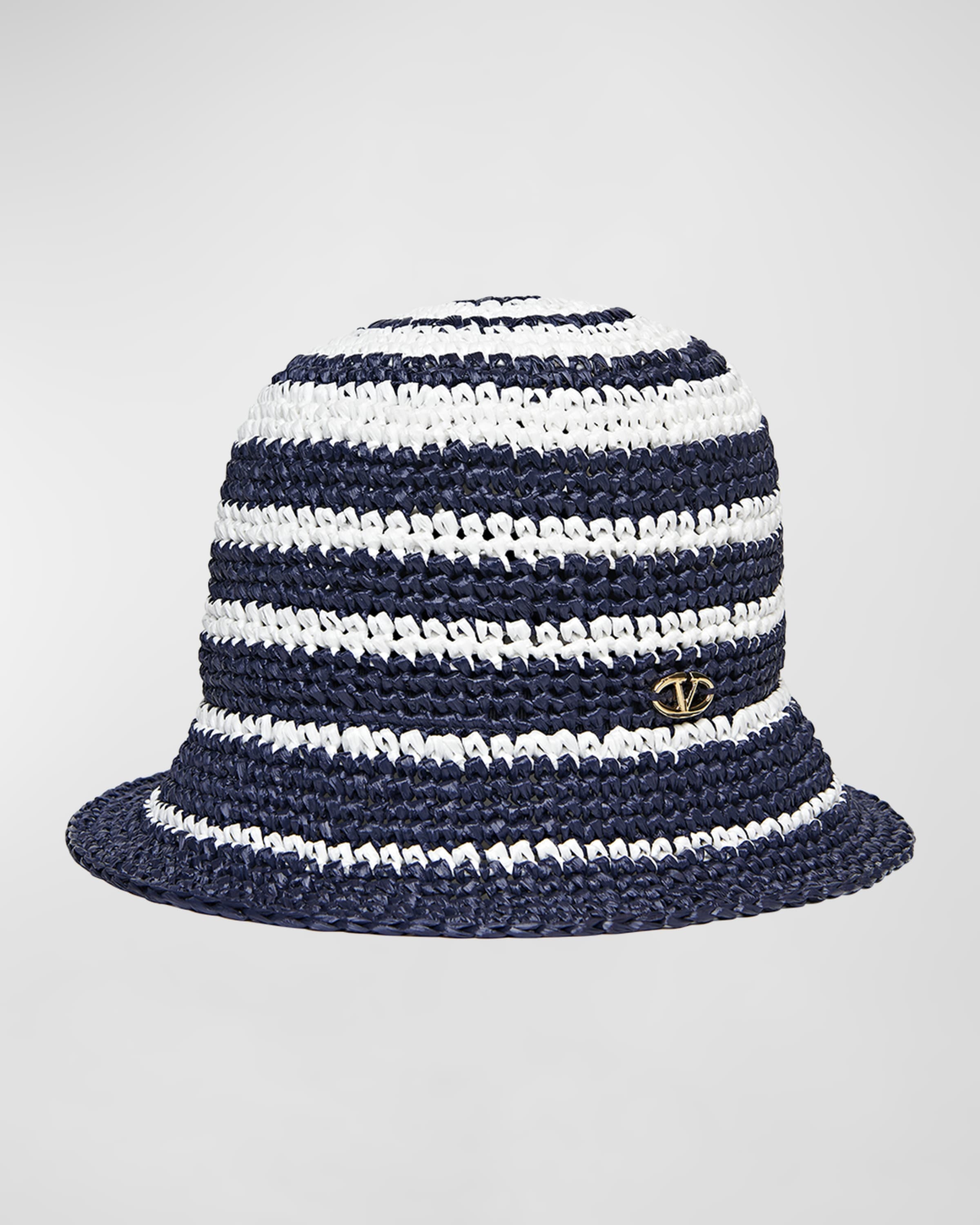 The Bold Edition V-Logo Crochet Bucket Hat - 1