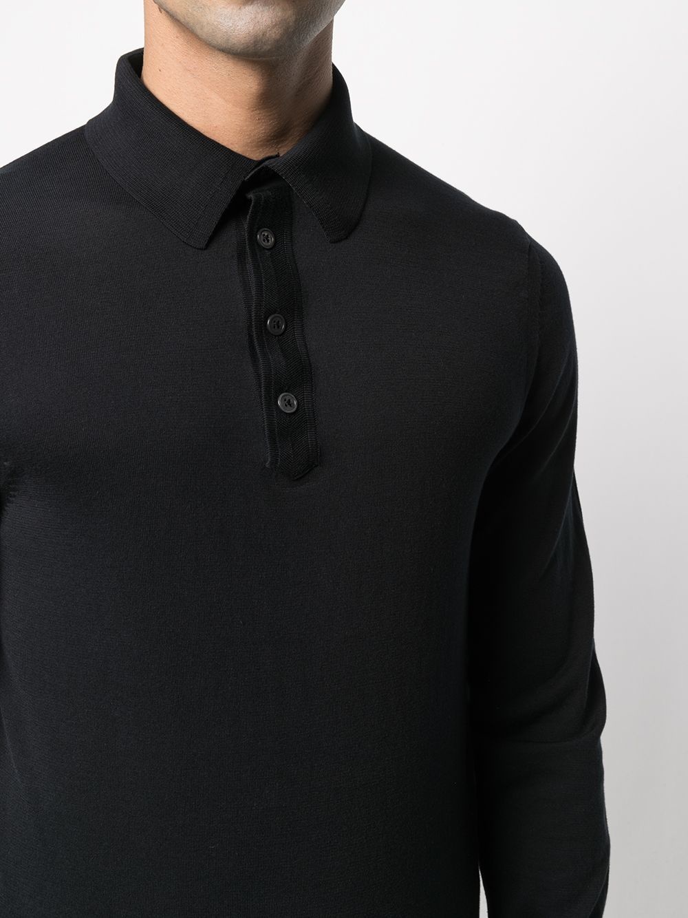 long-sleeve polo shirt - 5