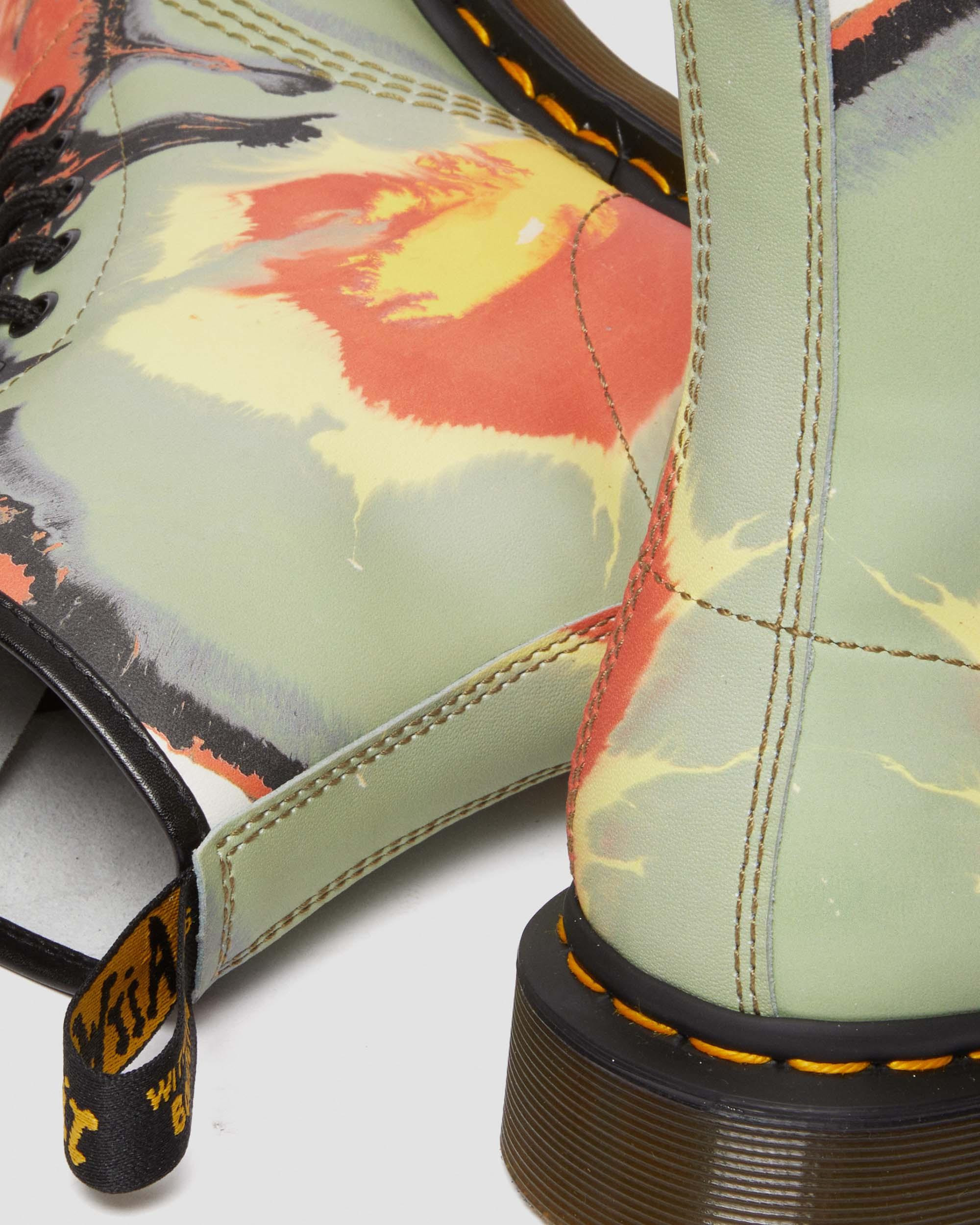 1460 Tate 'Volcanic Flare' Leather Lace Up Boots - 2