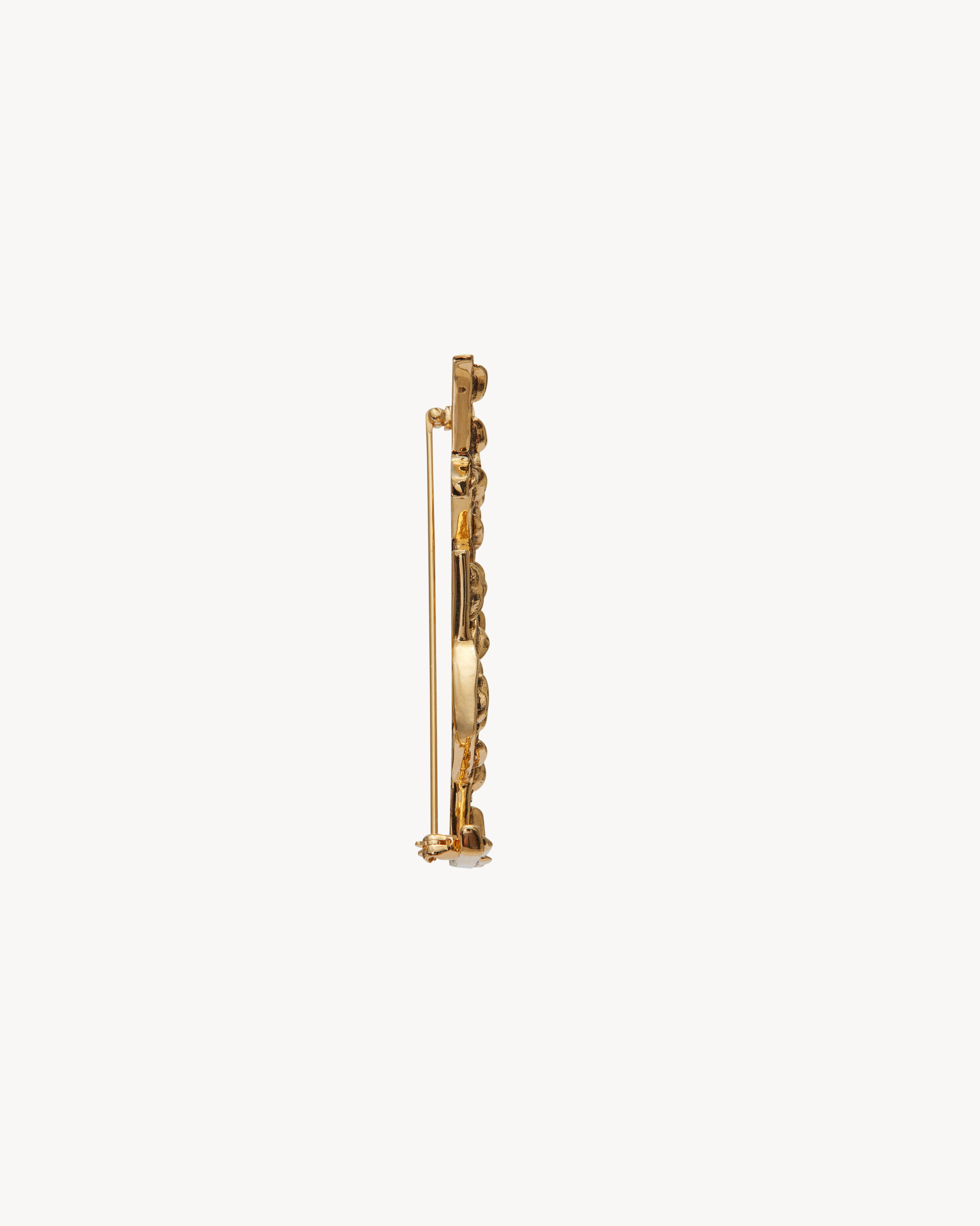 CASSANDRE CROCODILE BROOCH IN METAL - 3