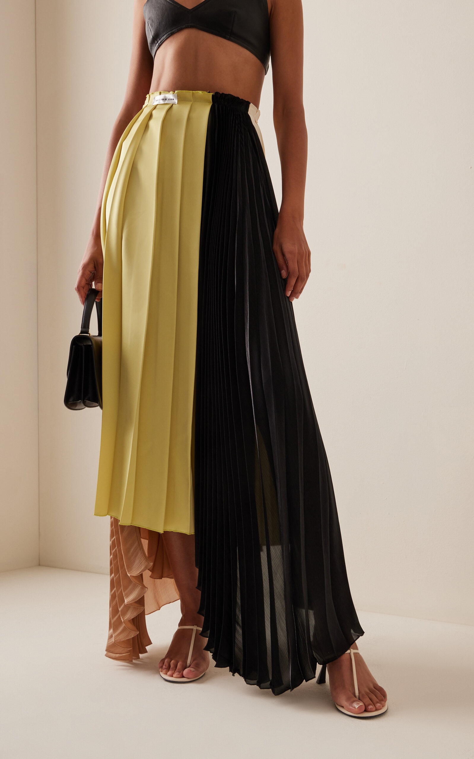 Pleated Panel Midi Skirt multi - 3