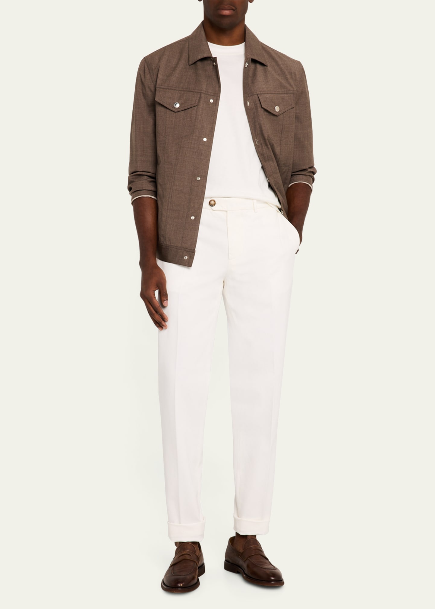 Men's Wool Snap-Front Trucker Jacket - 2