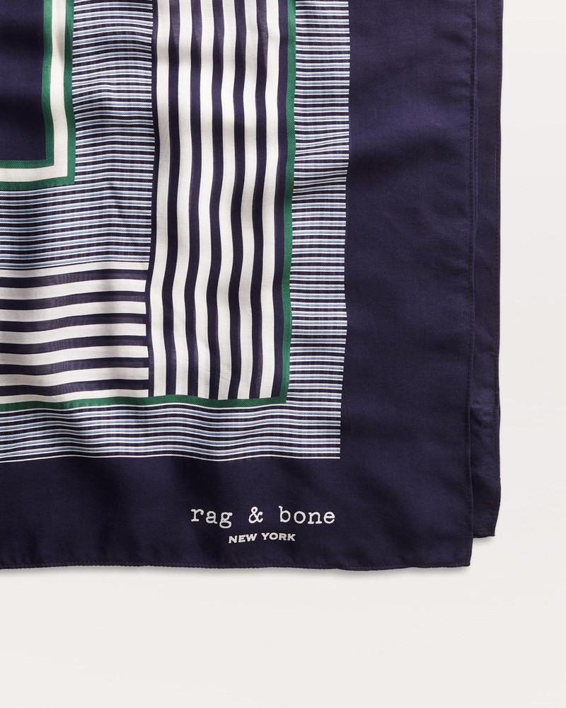 Striped Modal-Silk Scarf 3