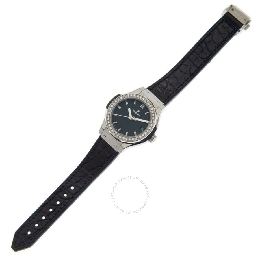 Hublot Classic Fusion Quartz Diamond Black Dial Ladies Watch 581.NX.1171.LR.1104 - 3