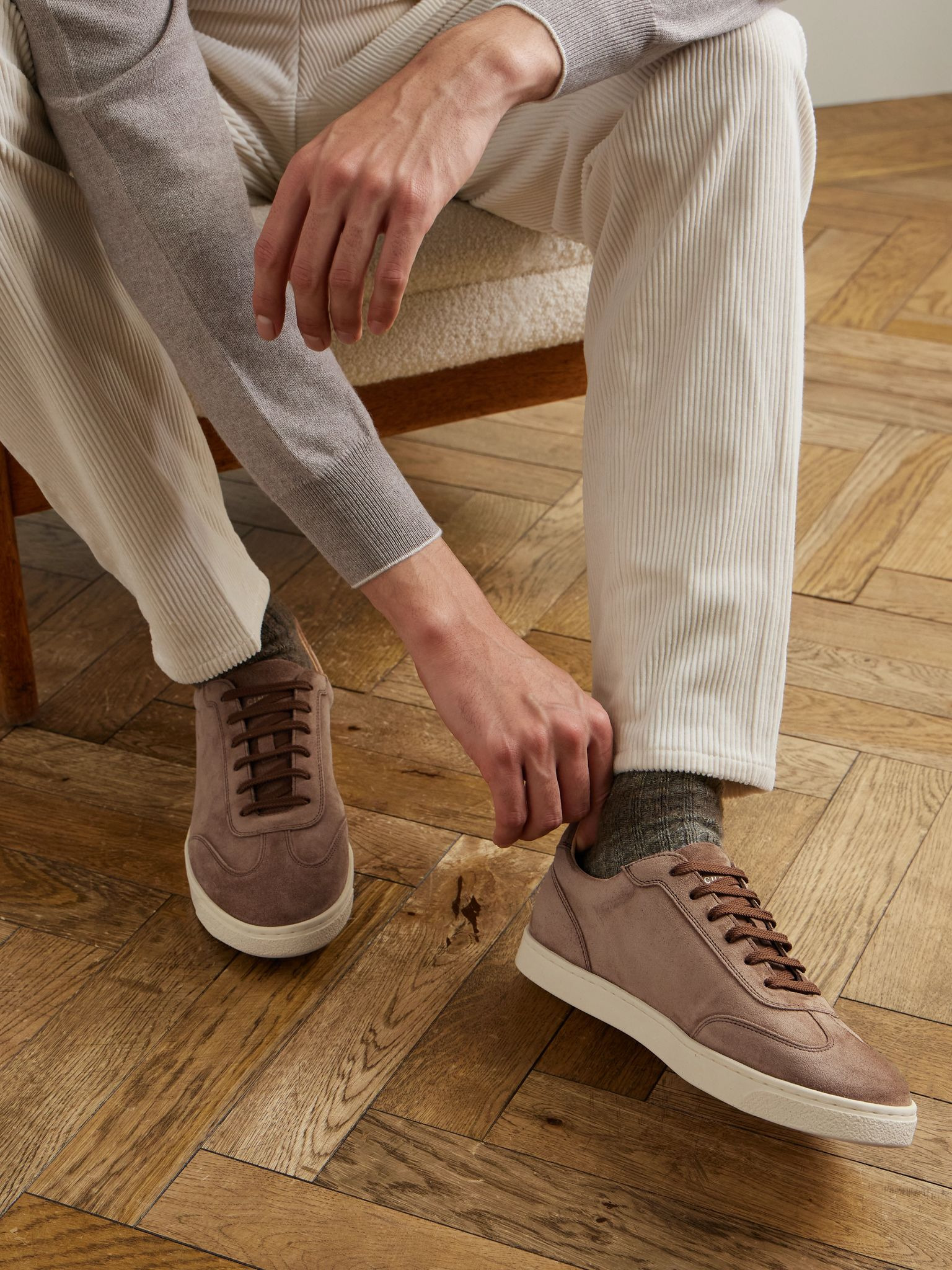 Coda di Rondine Suede Sneakers Brown - 2