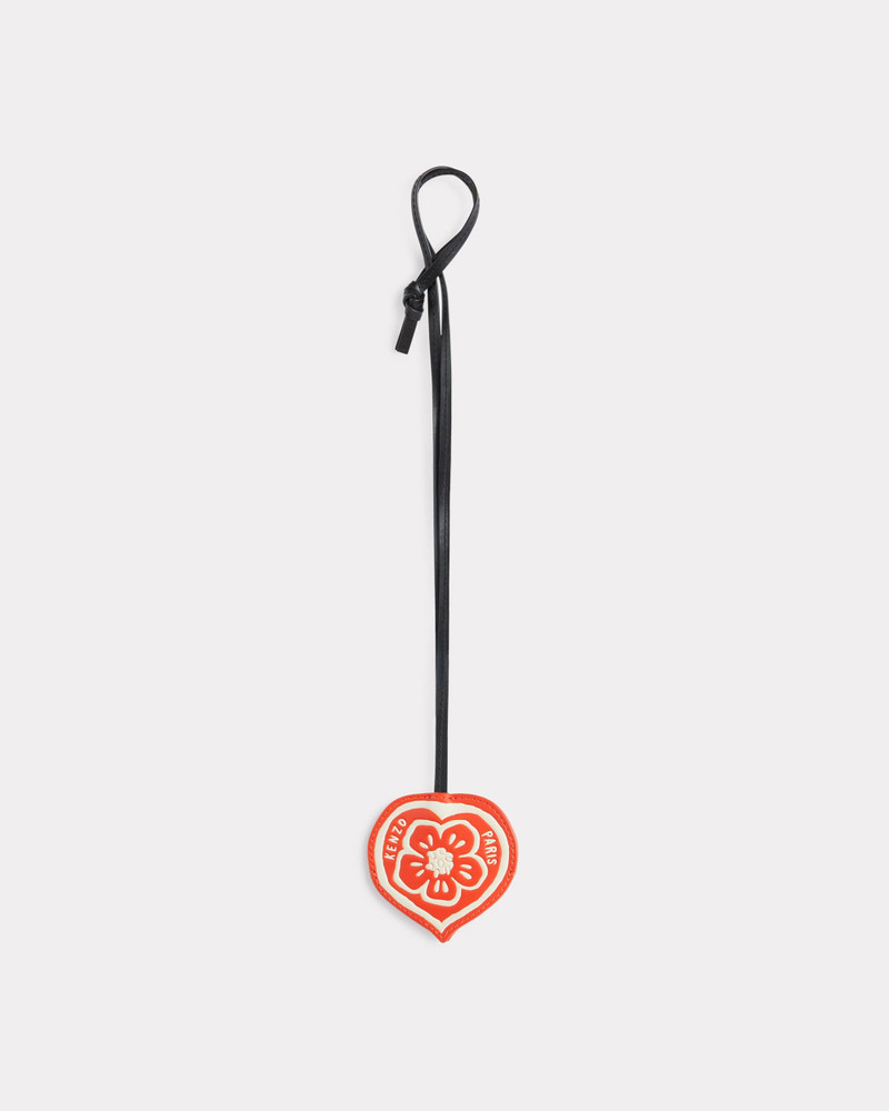 'KENZO Boke Heart' charm in leather 1
