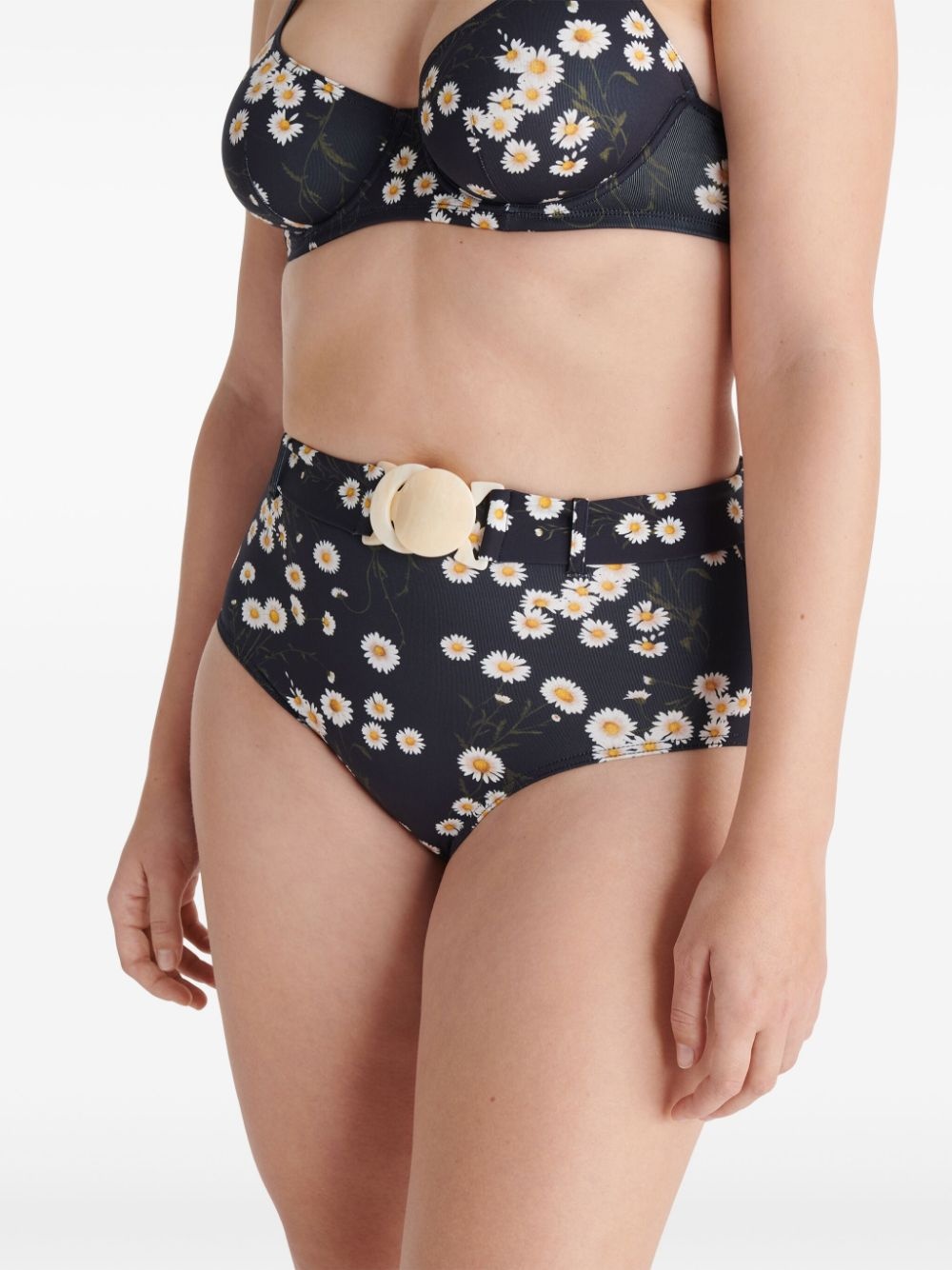 Discret high-waisted bikini bottoms - 6