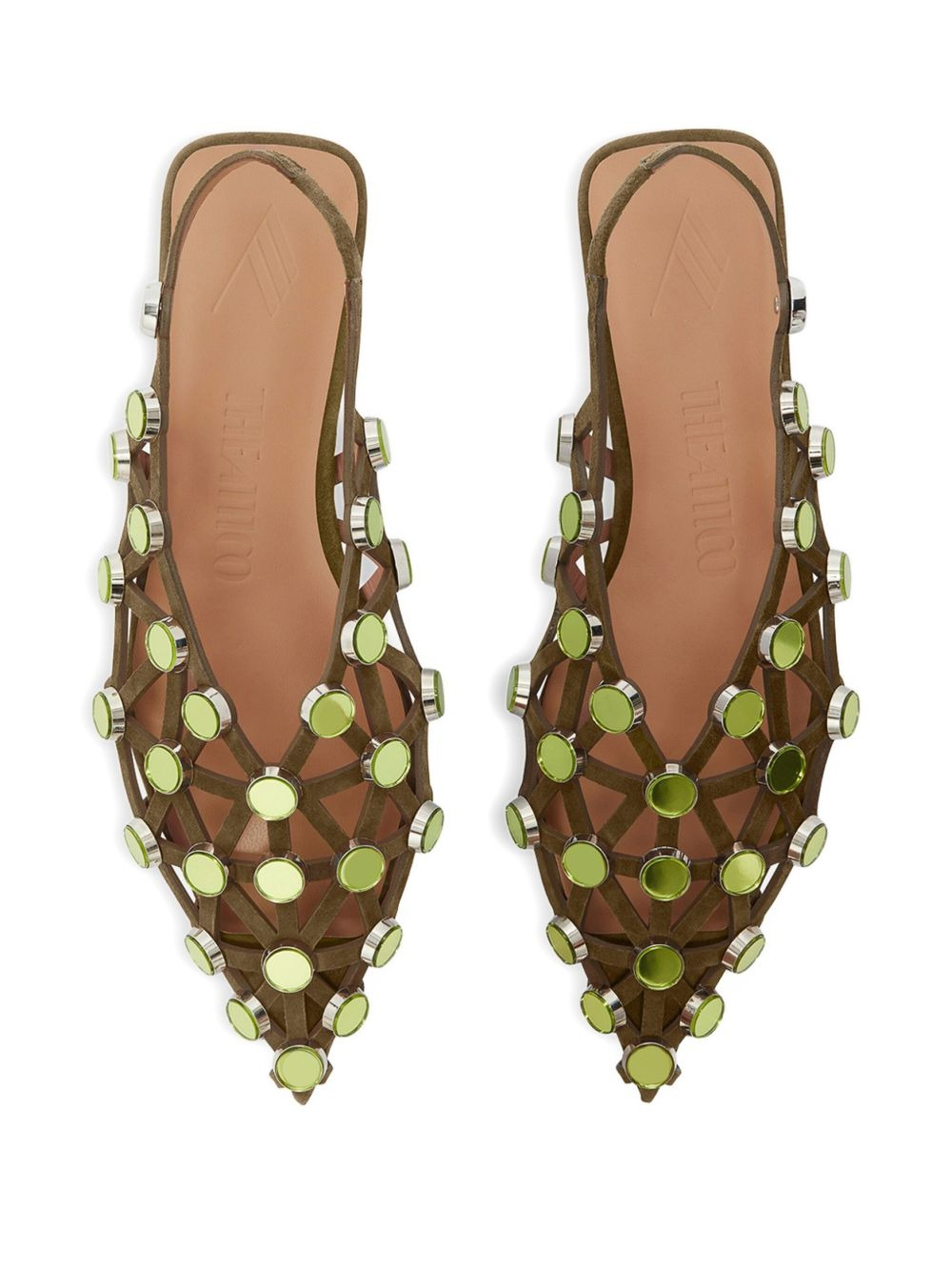 embellished caged sandals - 2