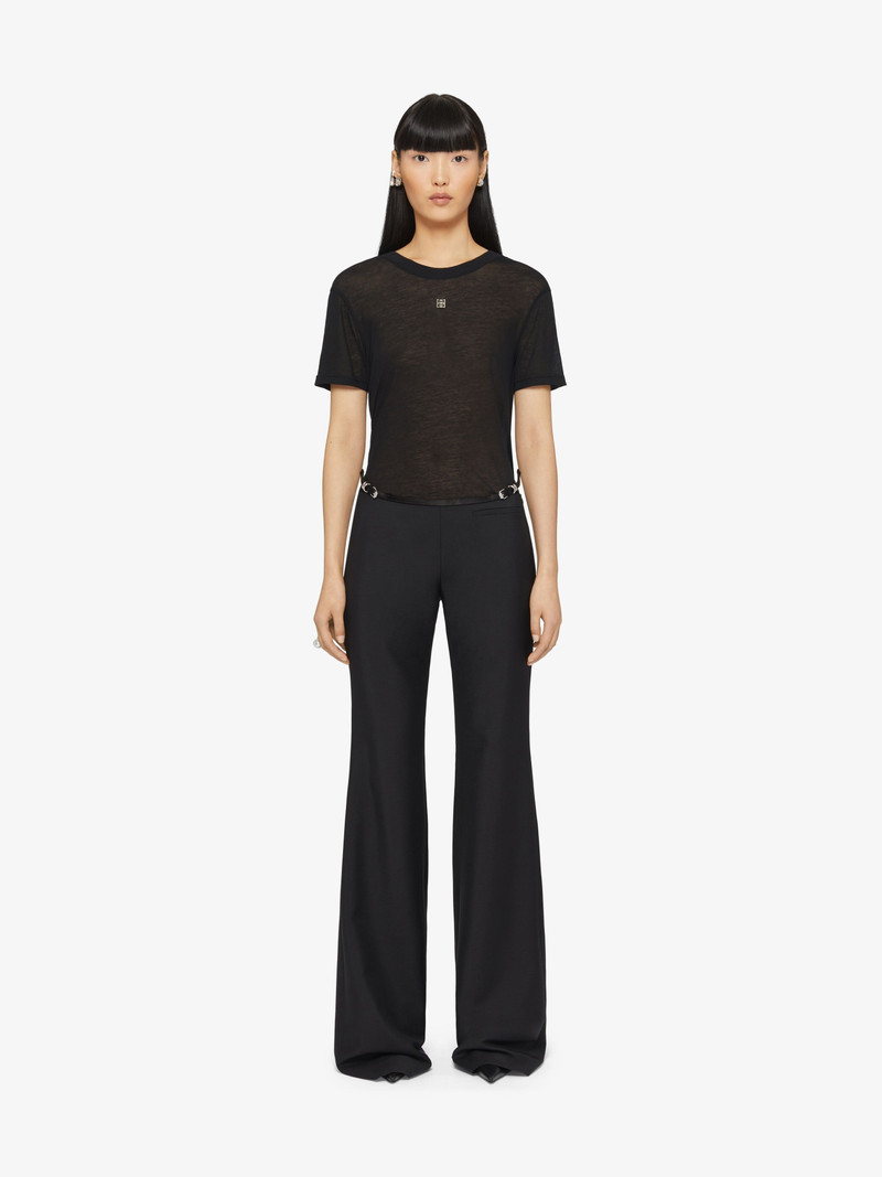 Givenchy DRAPED T-SHIRT IN TRANSPARENT JERSEY outlook