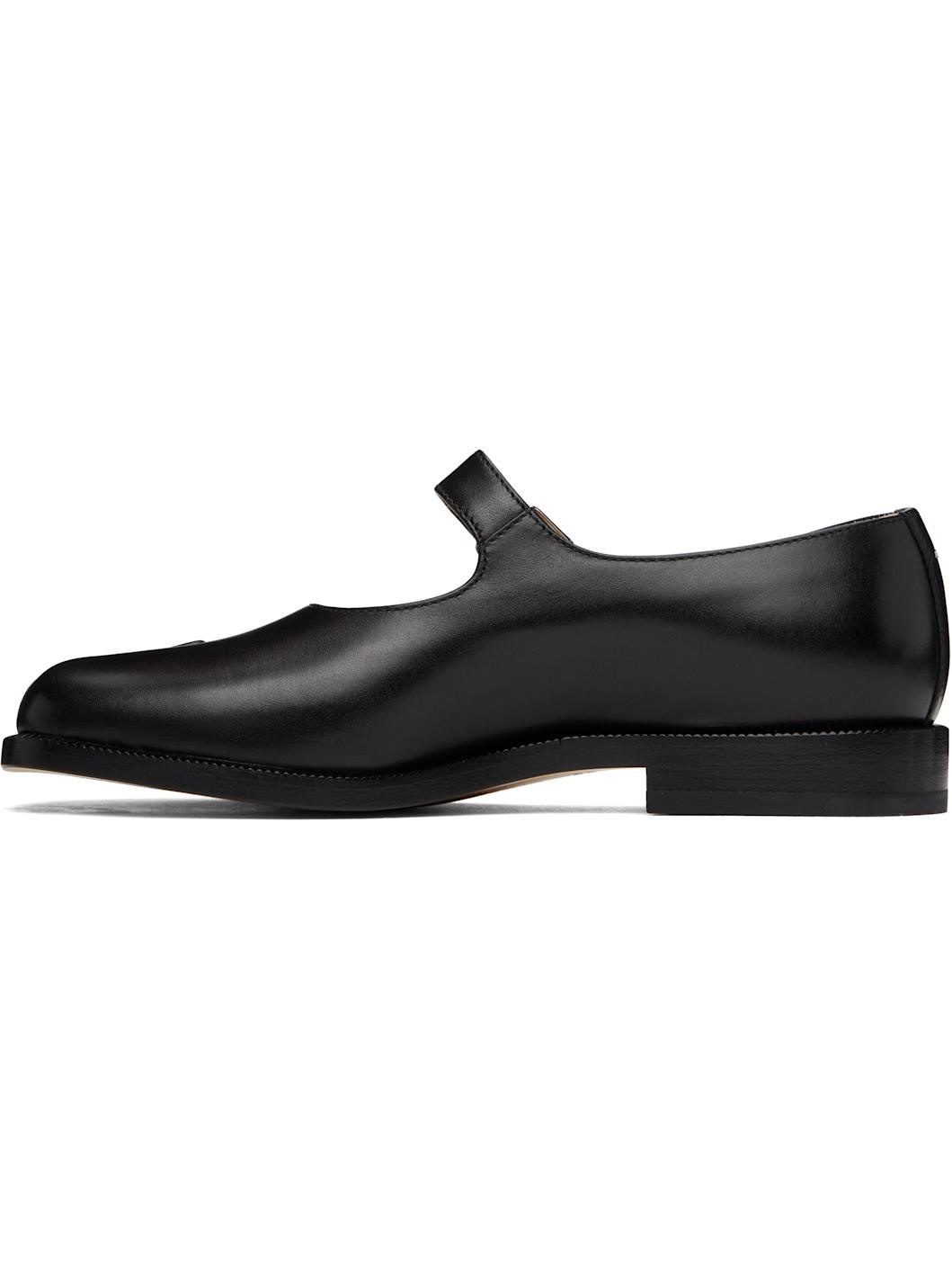 Black Tabi Mary Jane Loafers - 3