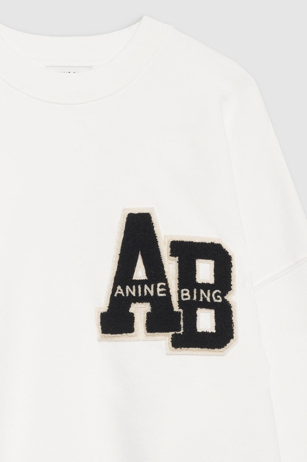 Miles Oversized Sweatshirt Letterman - Off White - 4